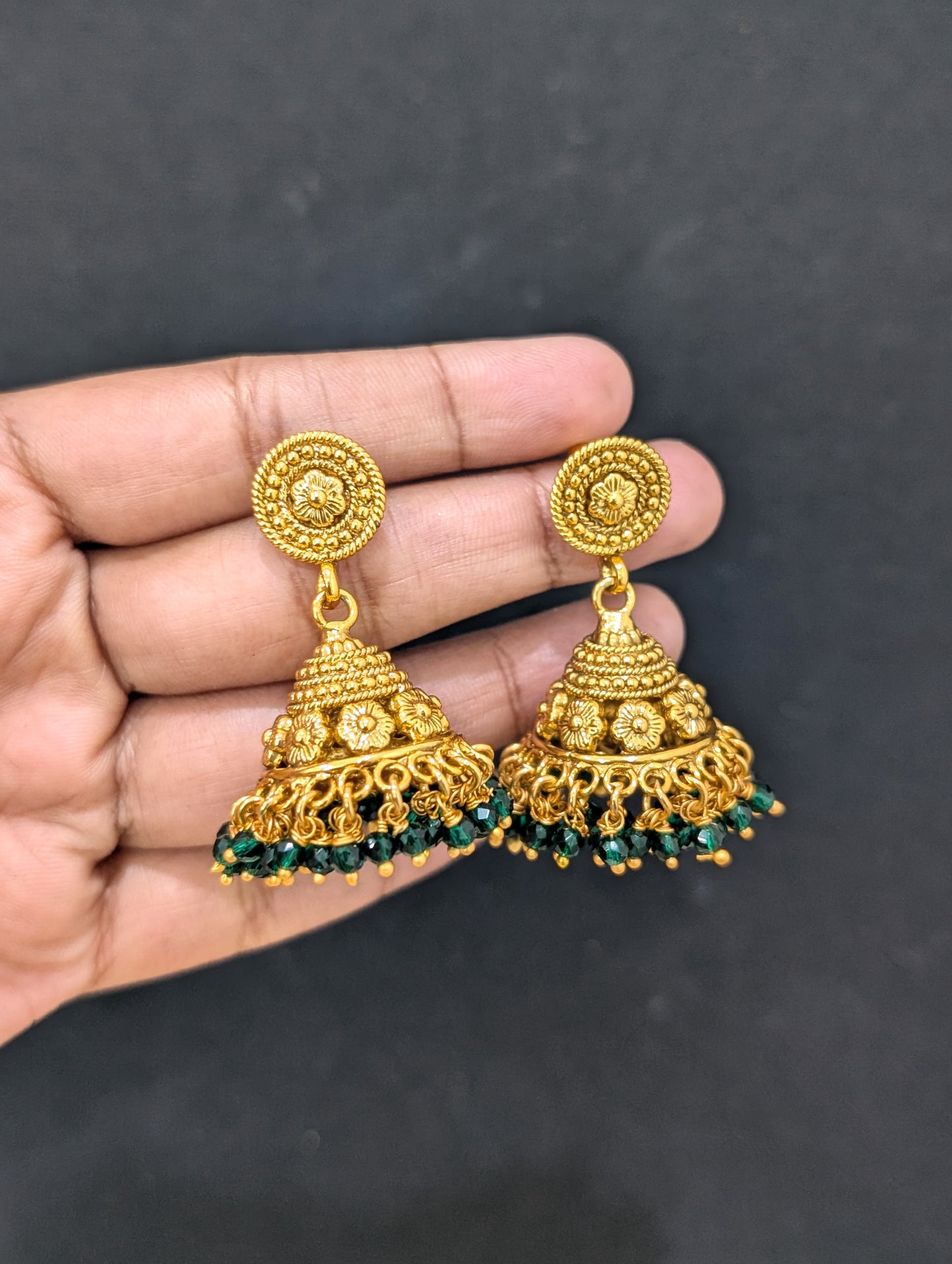 Elephant design beaded Choker Necklace and Earrings set