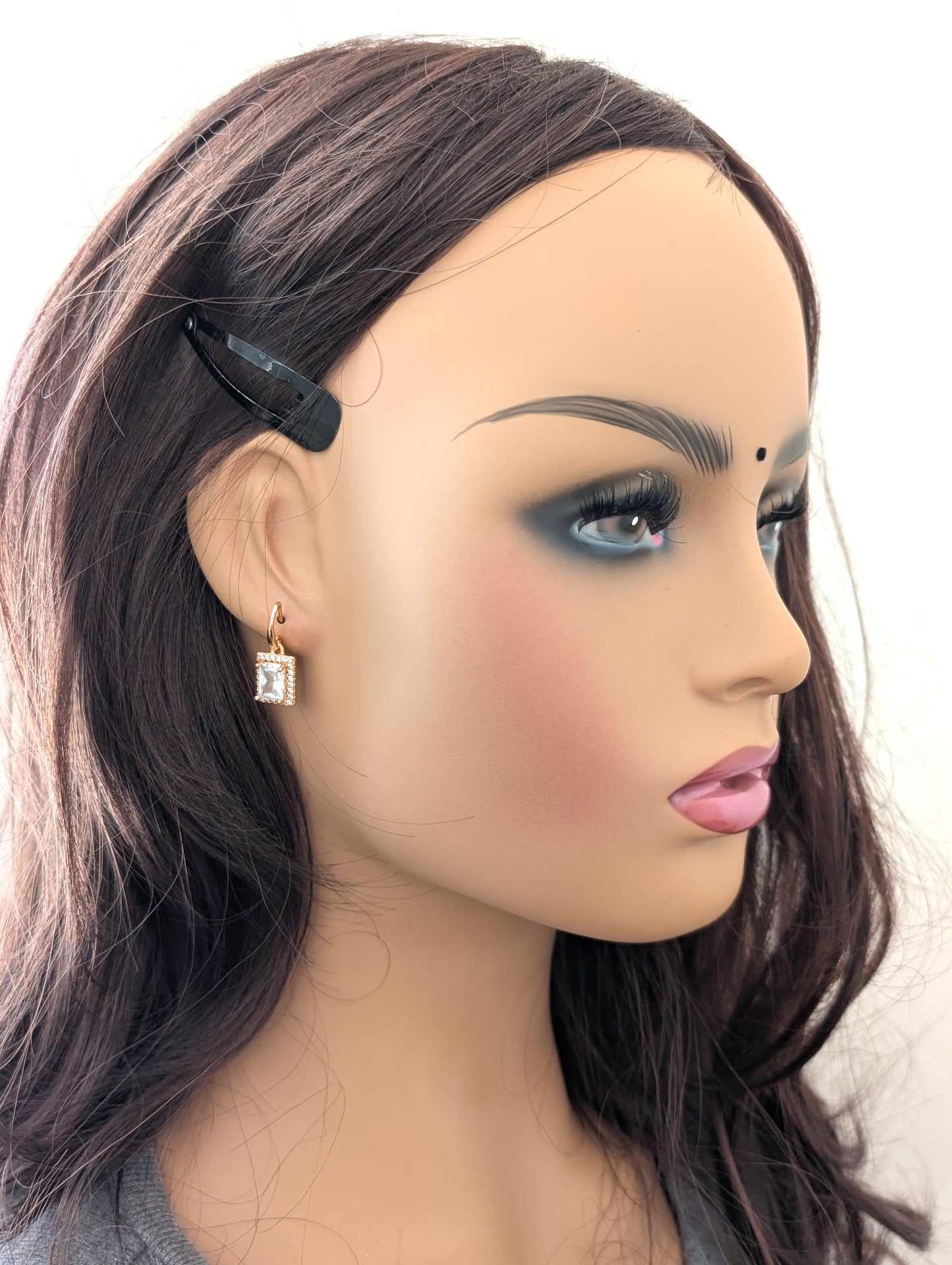 CZ hook drop Dangle Earrings