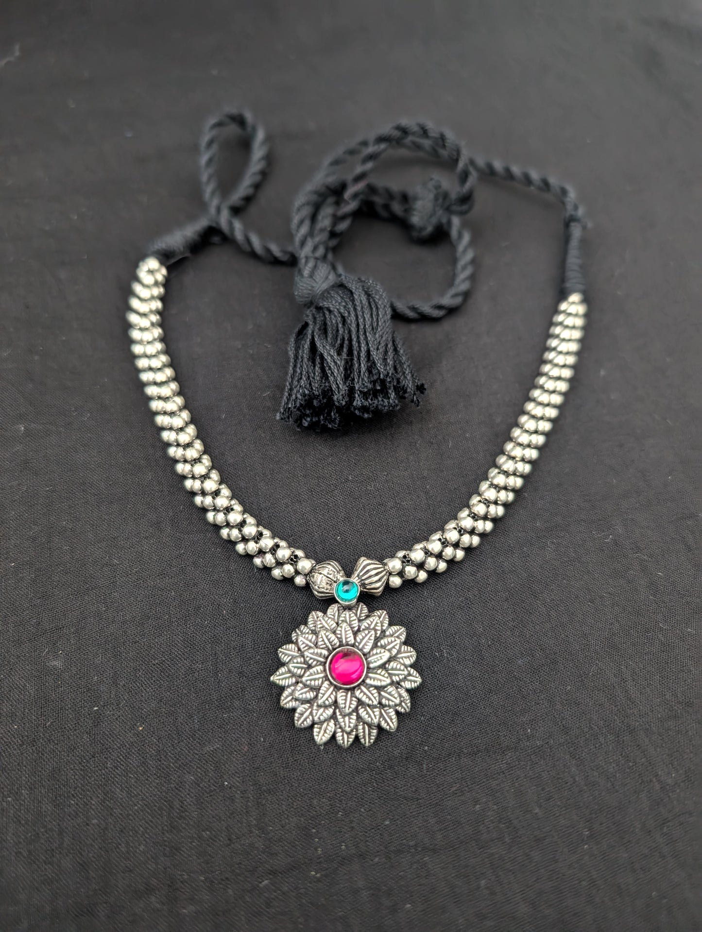 Oxidized silver Kemp Dori Necklace