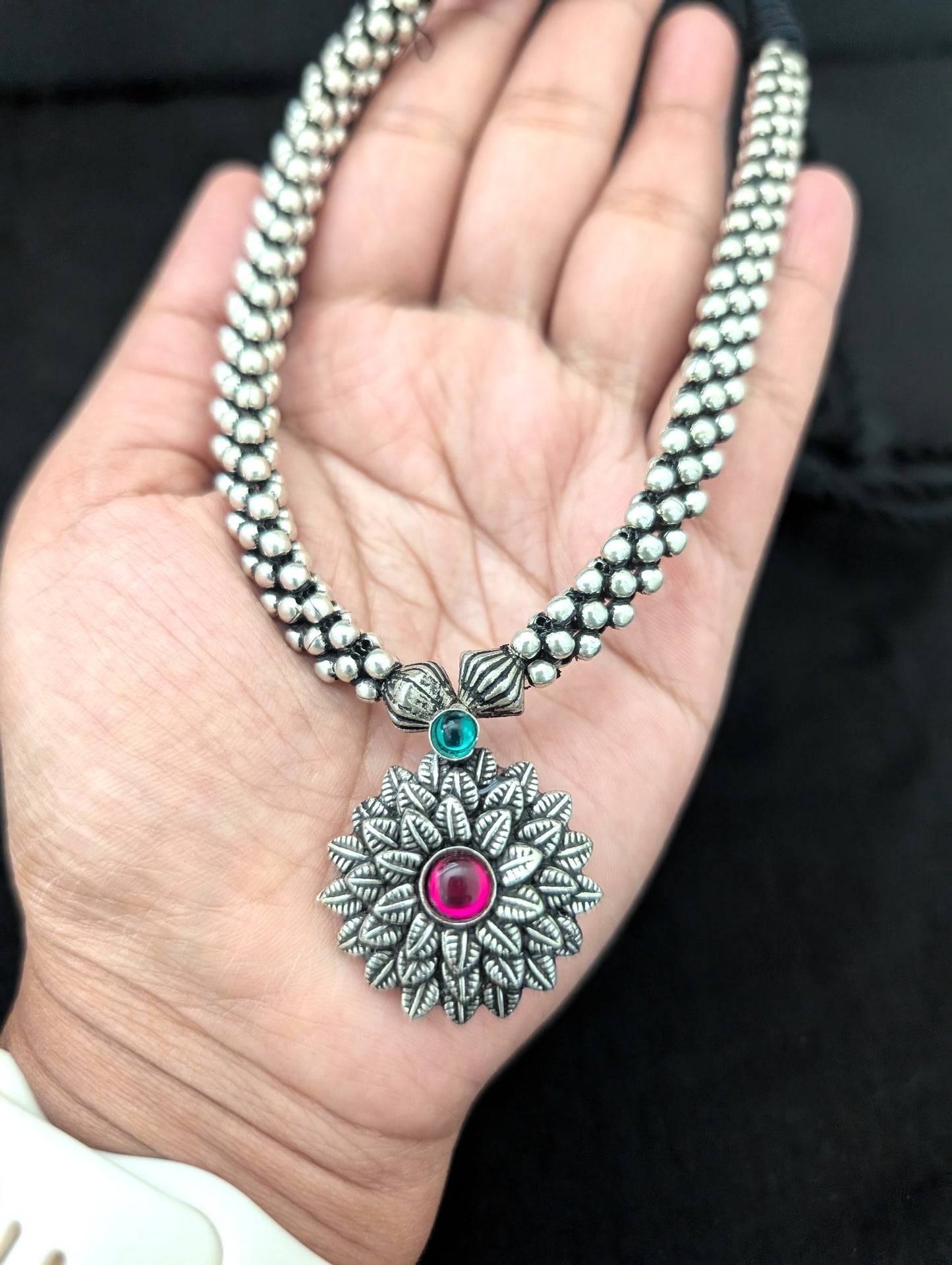 Oxidized silver Kemp Dori Necklace
