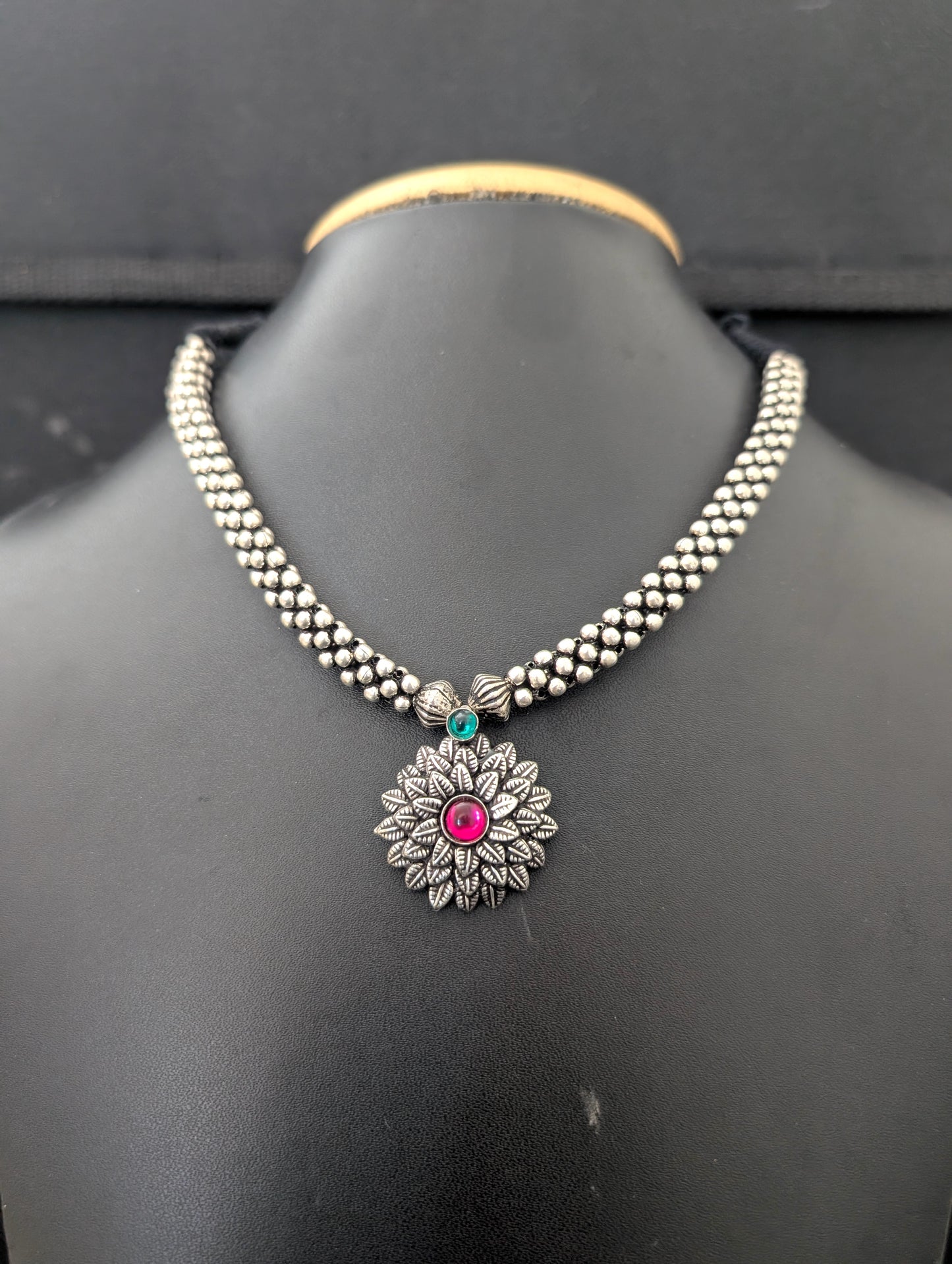 Oxidized silver Kemp Dori Necklace