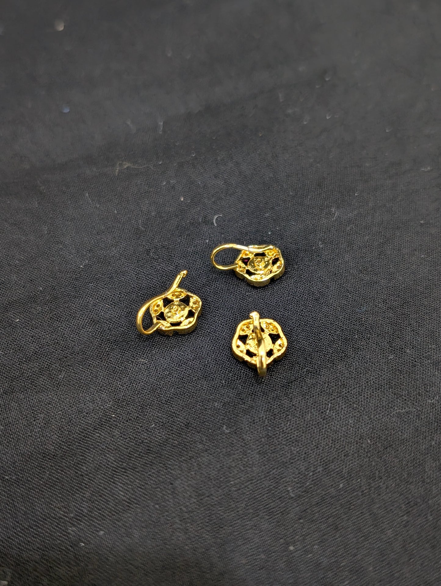 Medium size CZ stone Clip on Nose pin