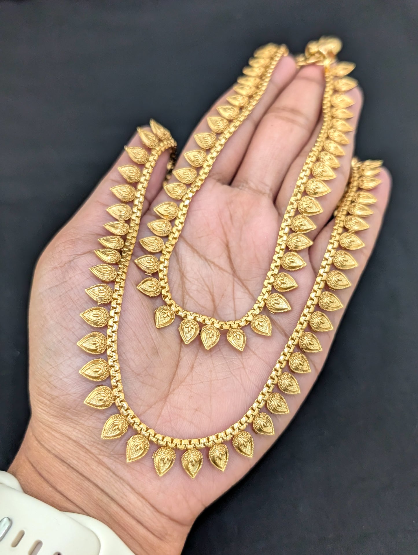 Gold plated Teardrop design Anklets