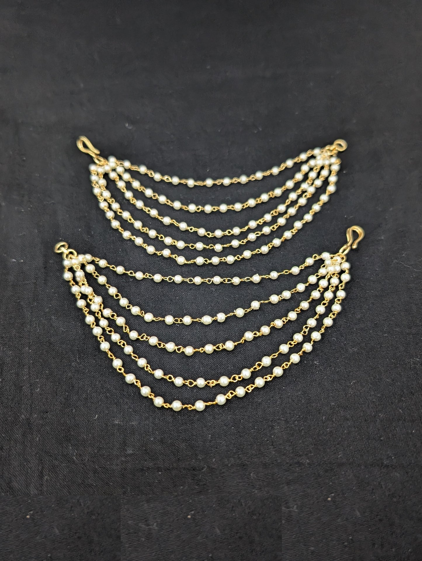 Five layer mini pearl chain Earrings chain / Maatal / Kaan Chain