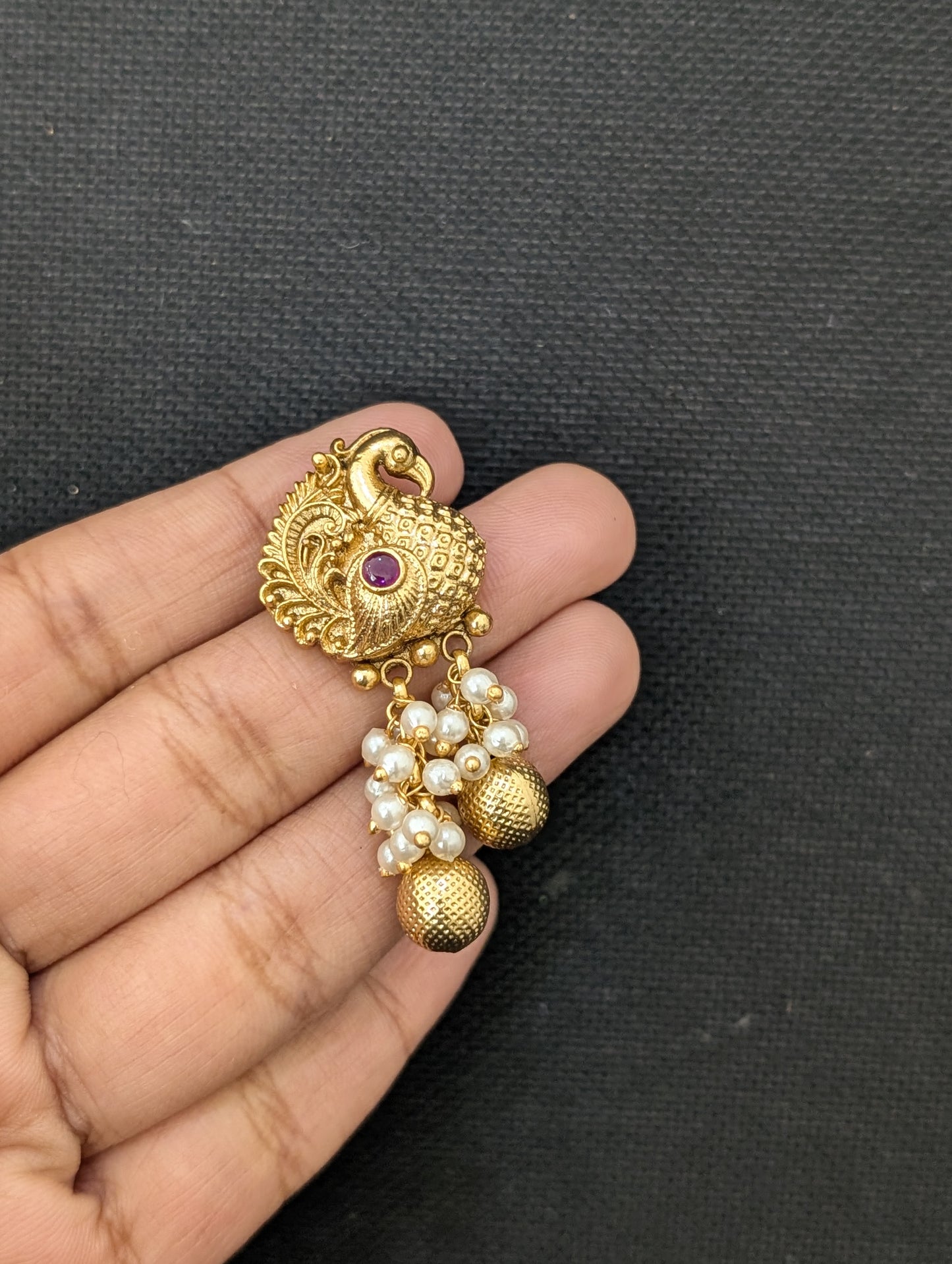 Tassel style Kemp Antique Stud Dangle Earrings