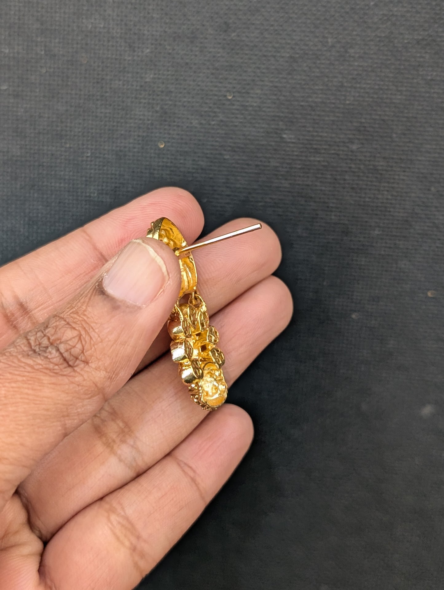 Unique Cut Ball Kemp Earrings