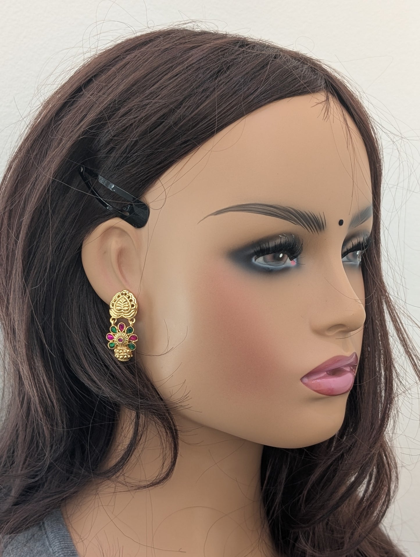 Unique Cut Ball Kemp Earrings