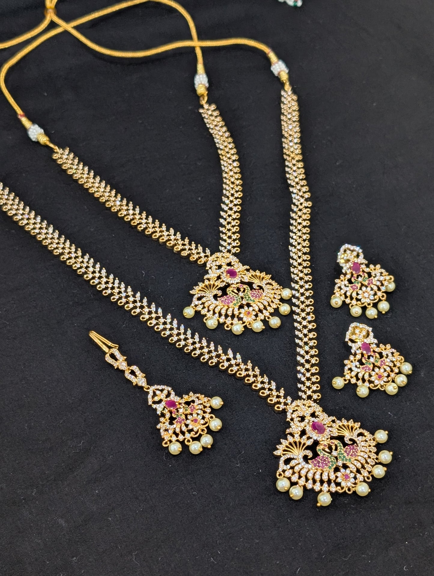 One gram gold plated CZ Mini Bridal Set