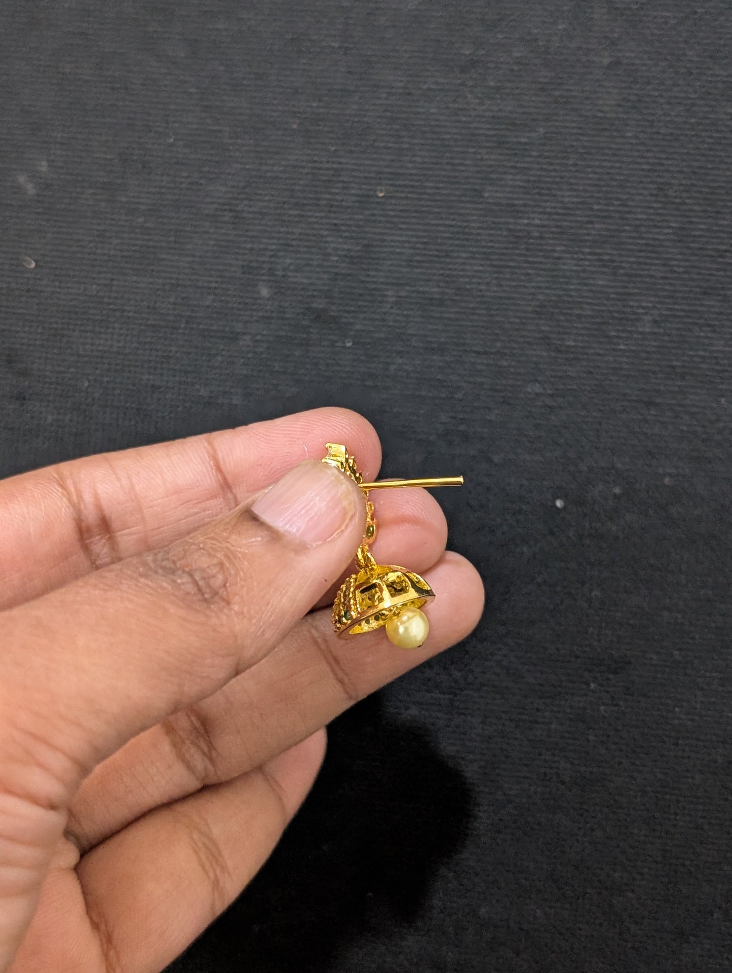 Small CZ Jhumka Earrings - D6