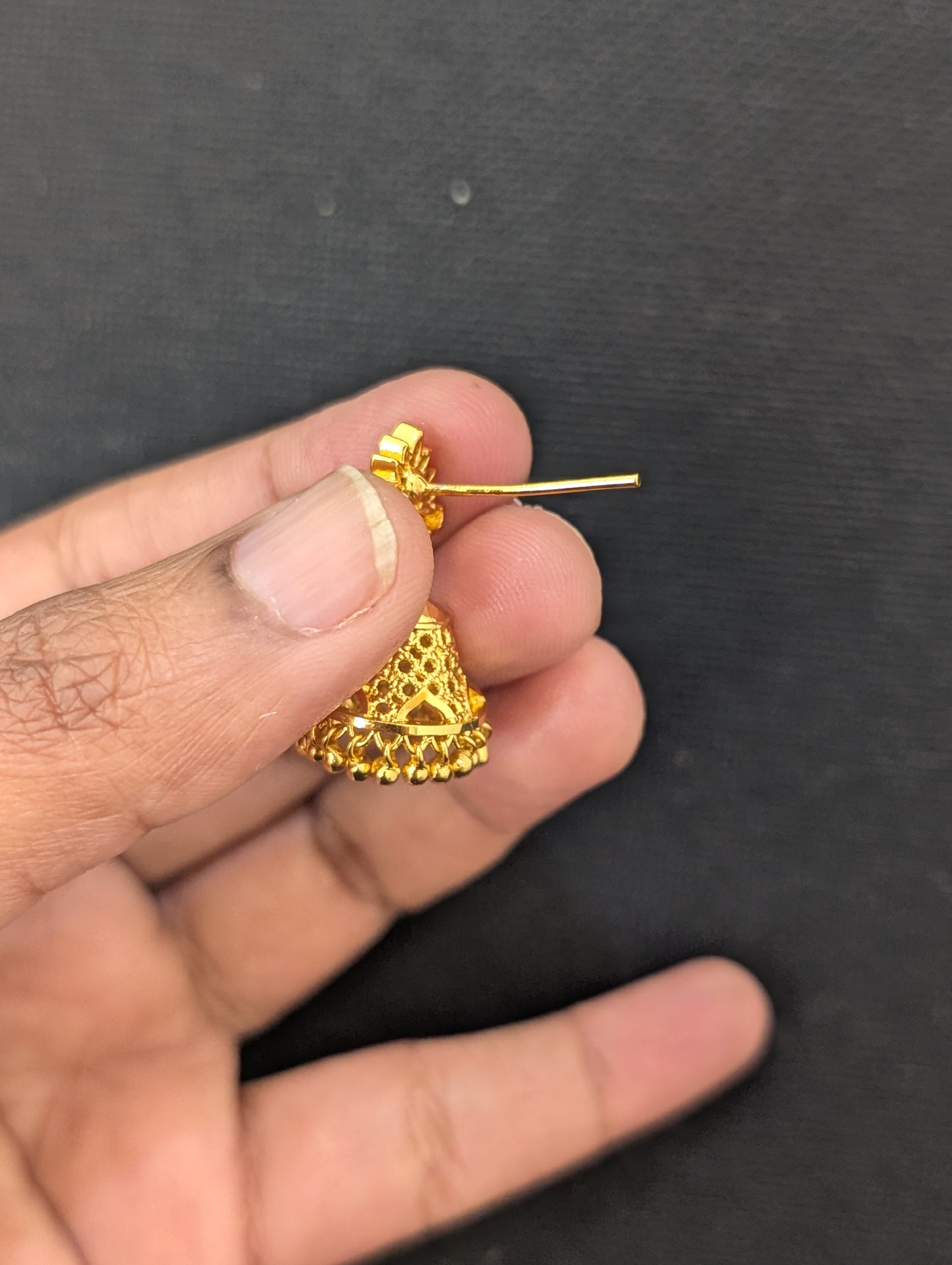 Micro gold plated Peacock Jhumka Earrings