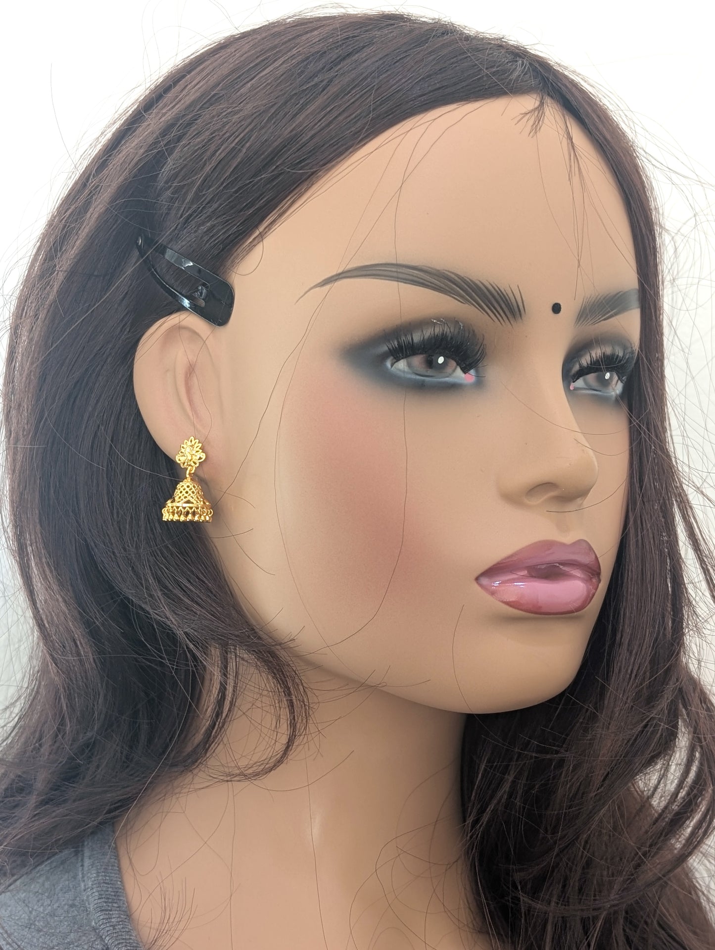 Micro gold plated Peacock Jhumka Earrings