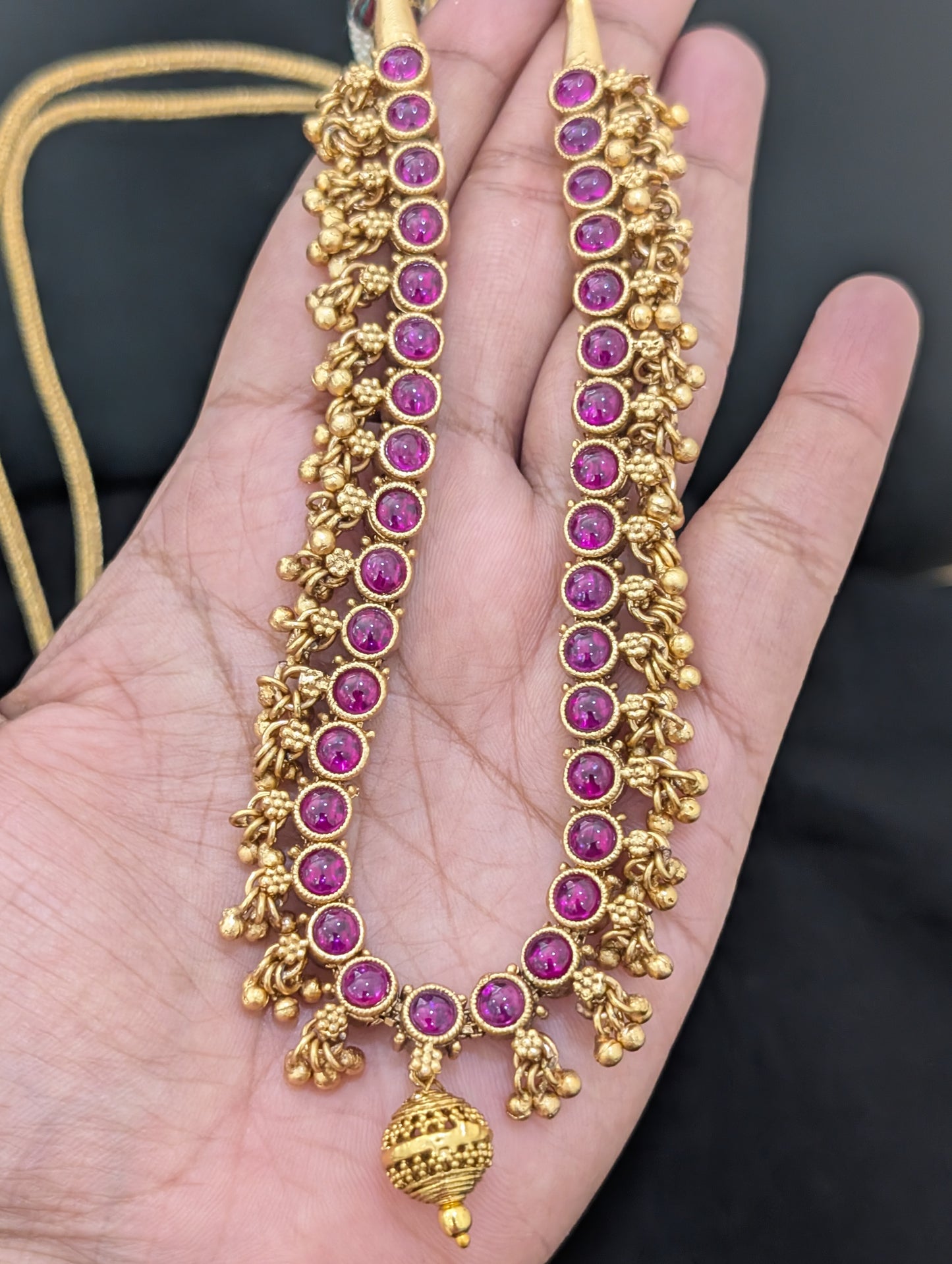 2 in 1 Kemp stone Choker Necklace
