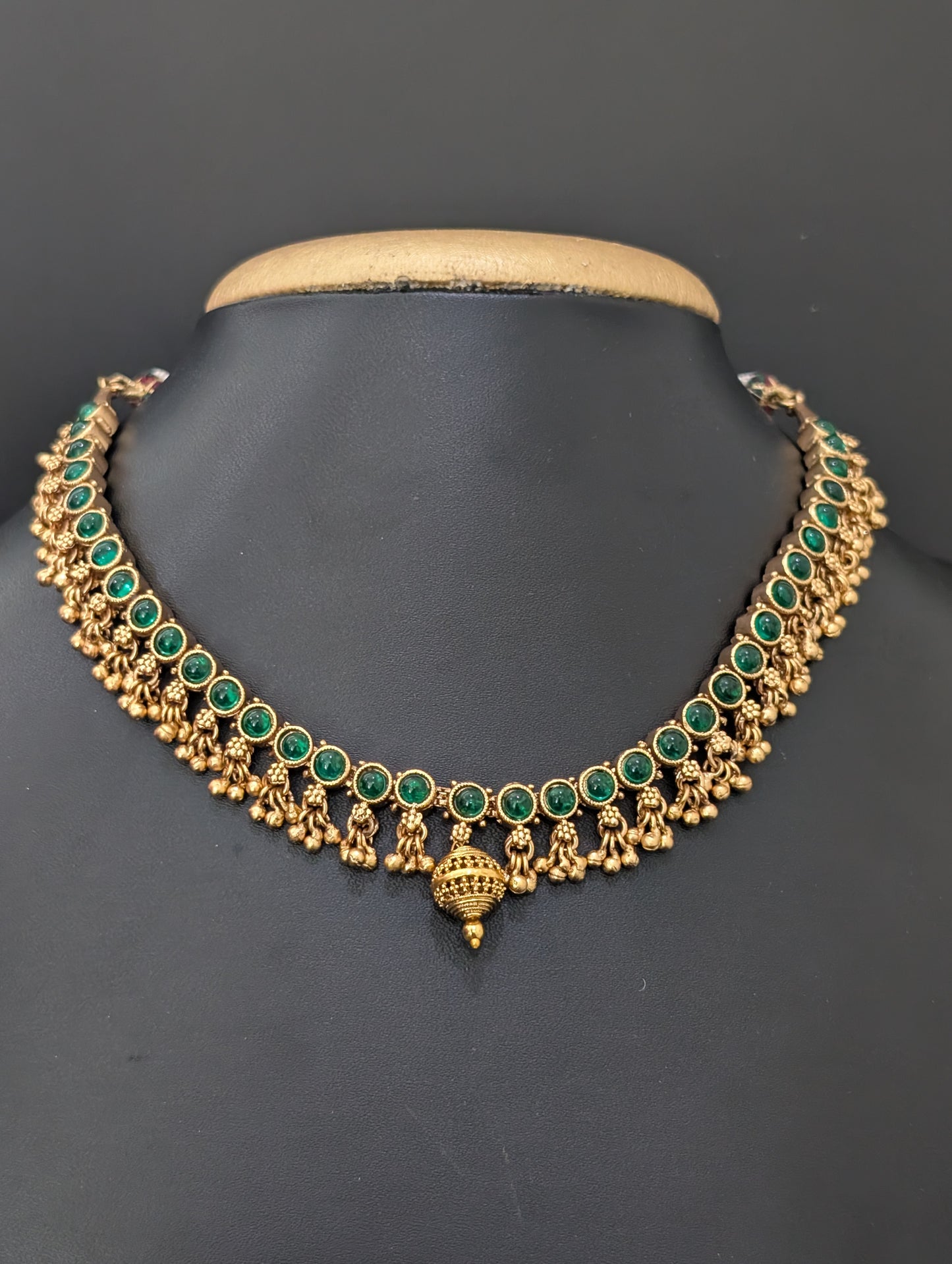 2 in 1 Kemp stone Choker Necklace