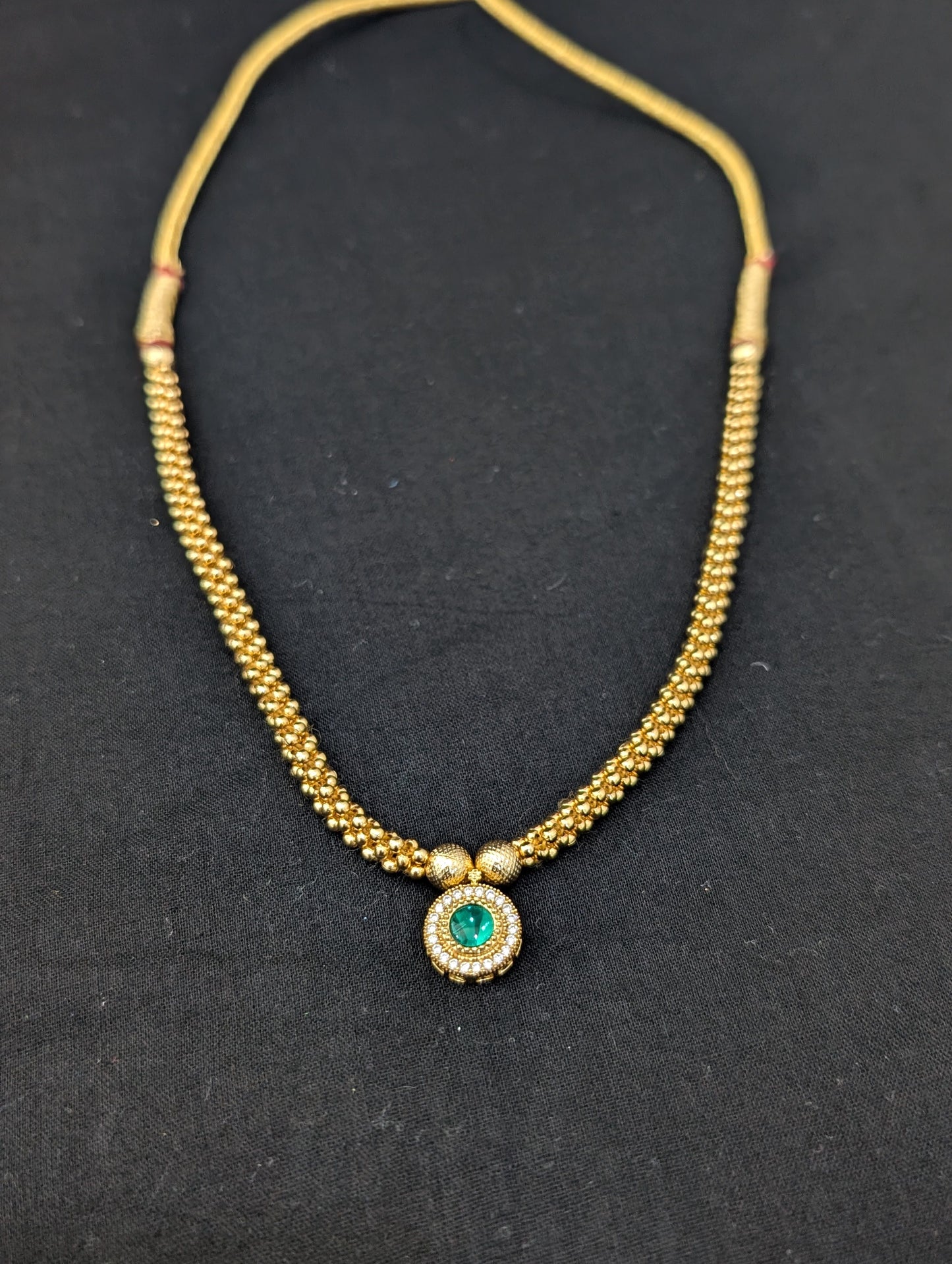 Micro gold plated Small Pendant Choker necklace