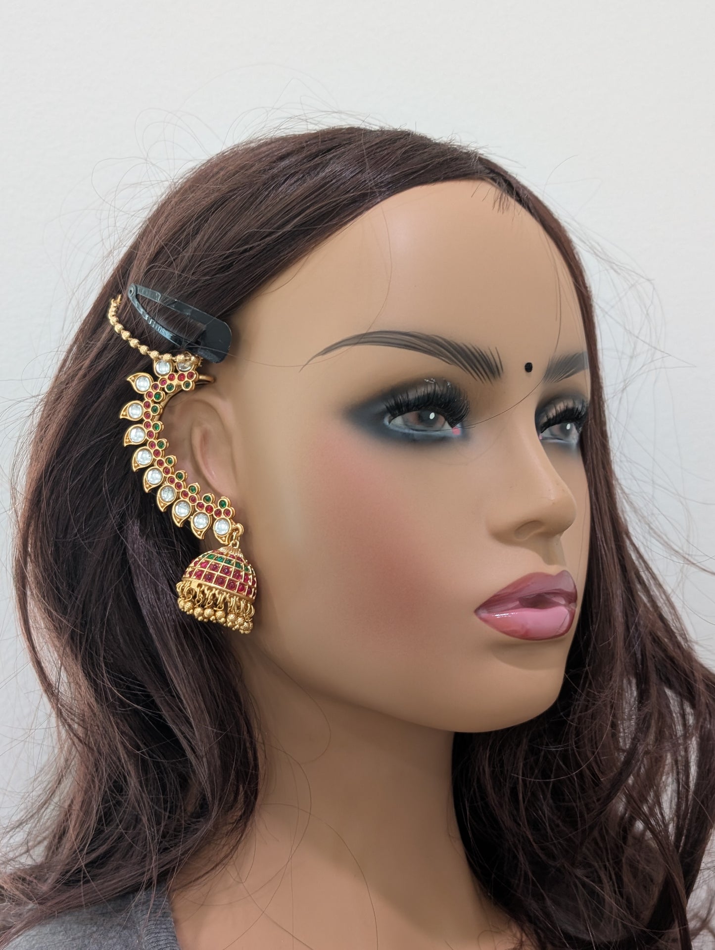 Kemp Cuff Jhumka Earrings