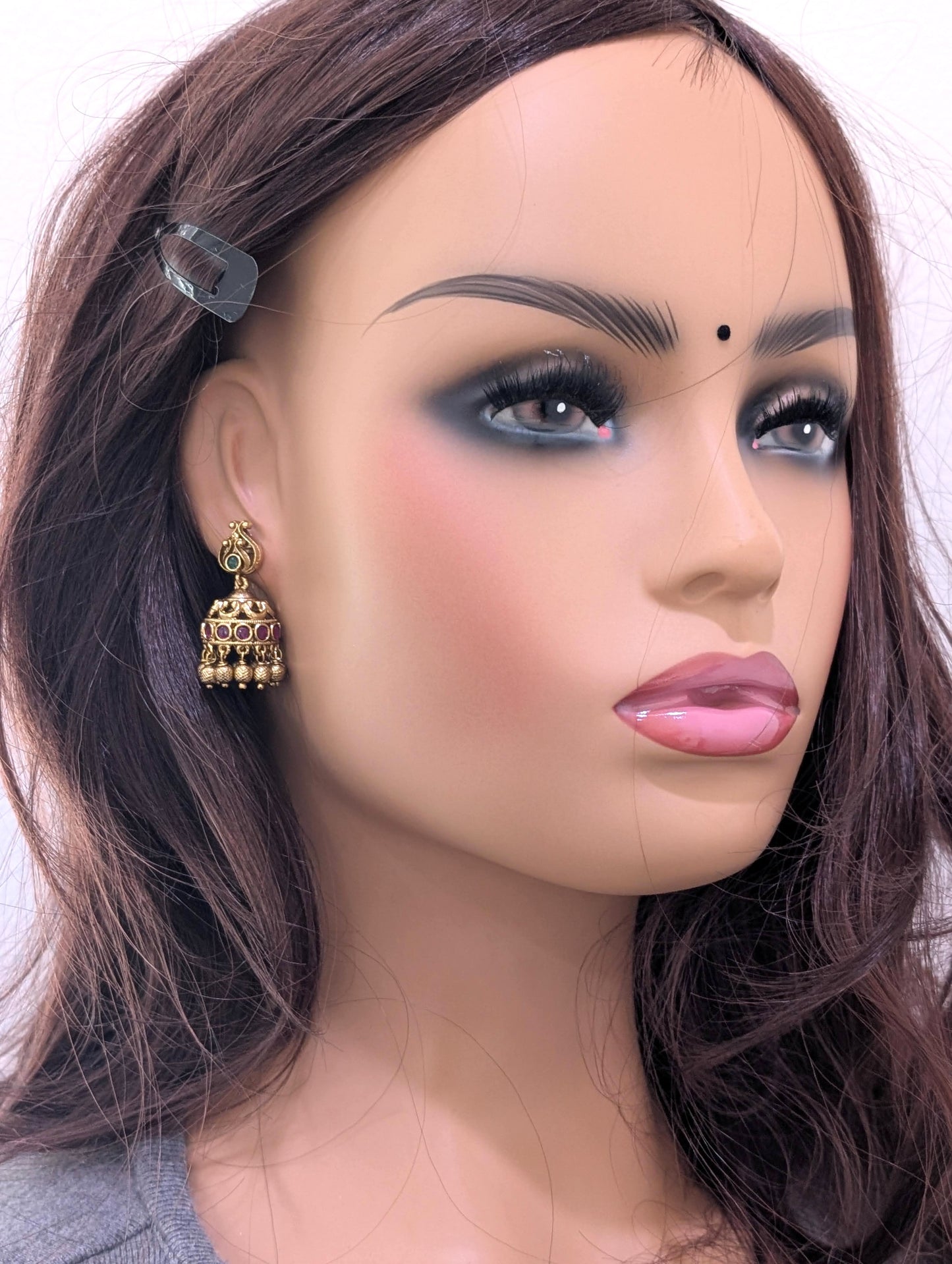 Antique gold Kemp Small Jhumka Earrings