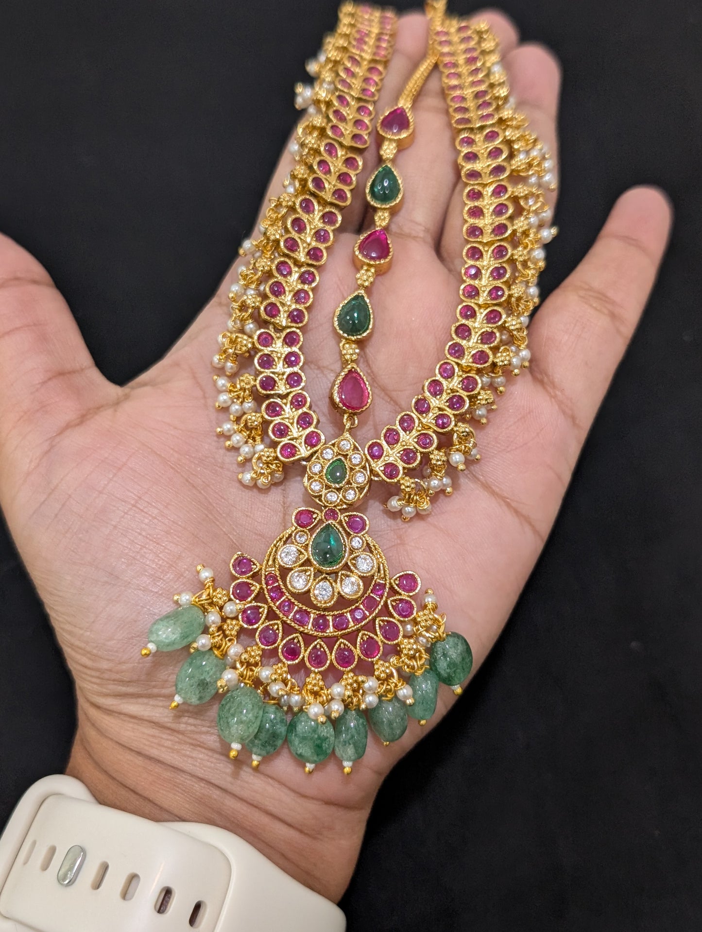 Chandbali Kemp Grand Nethi Chutti / Damini / Maang Tikka