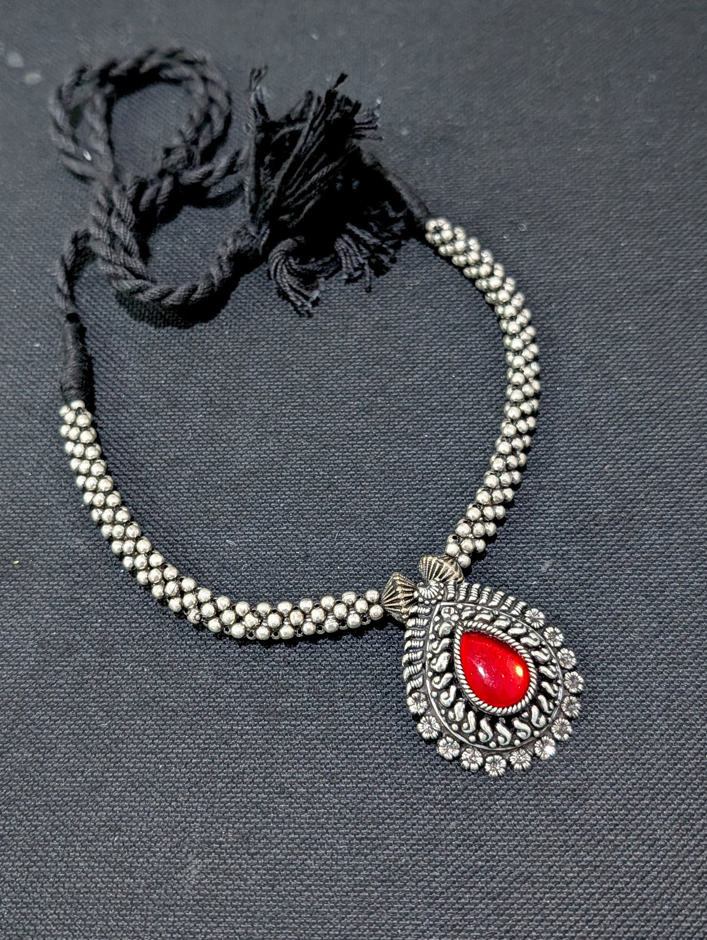 Oxidized silver Kemp Dori Necklace
