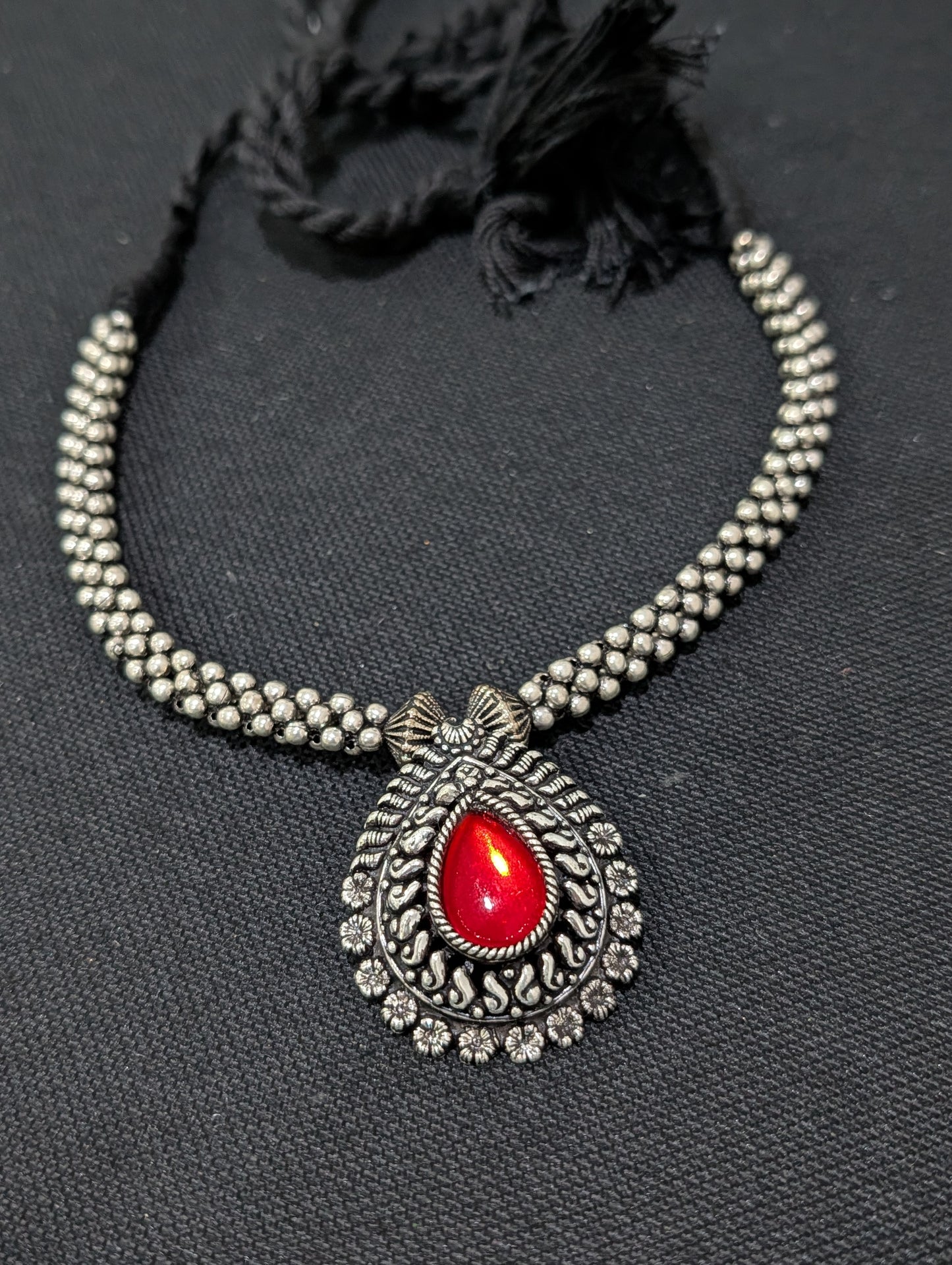 Oxidized silver Kemp Dori Necklace