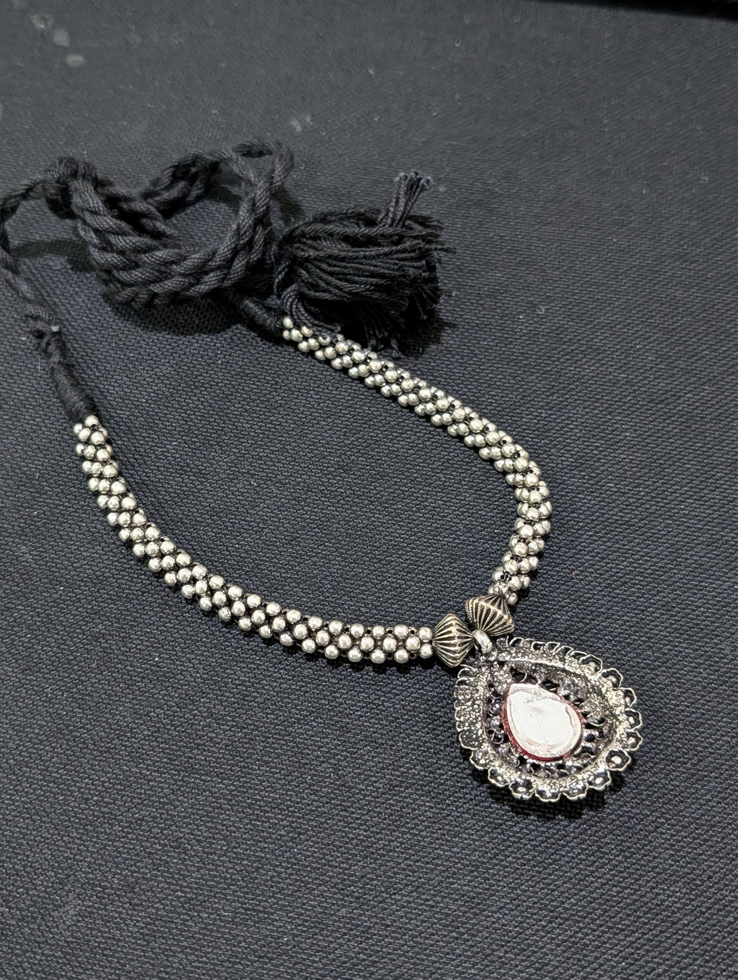 Oxidized silver Kemp Dori Necklace