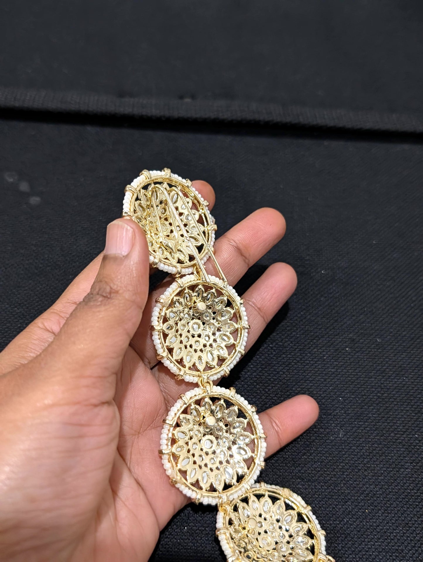 Kundan Hair Accessory for plaits - D1