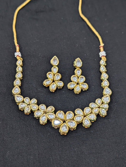 Flower Kundan Choker Set