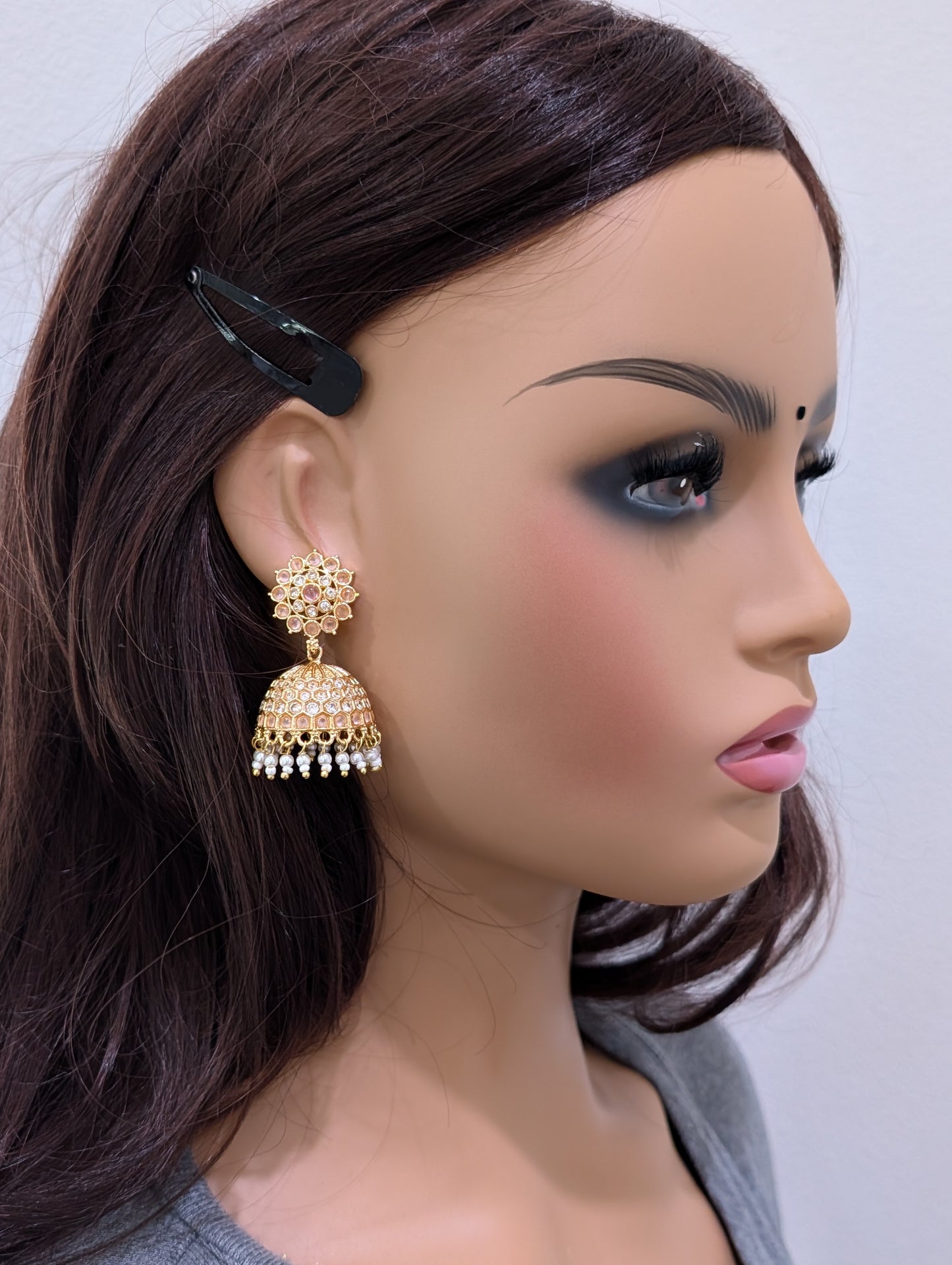 Kemp Jhumka Earrings - Medium size - Simpliful