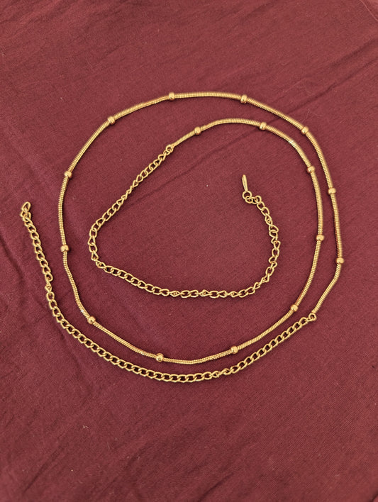 Gold plated Ball design simple Hip Chain / Waist Belt / Belly Chain