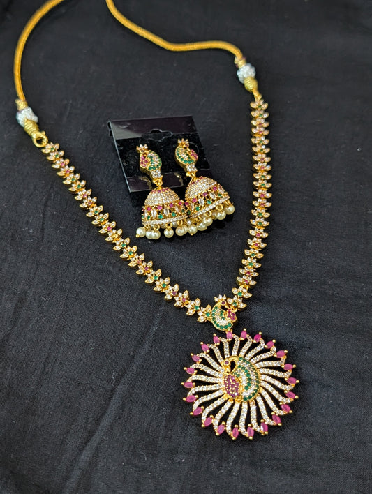One gram gold plated Peacock Choker Set