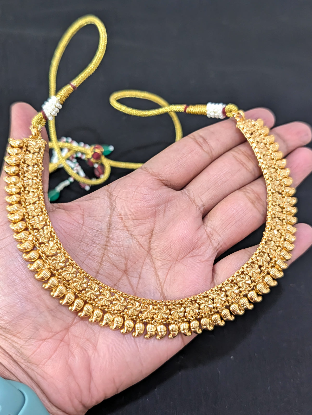 Evergreen Mango Choker Jhumka set