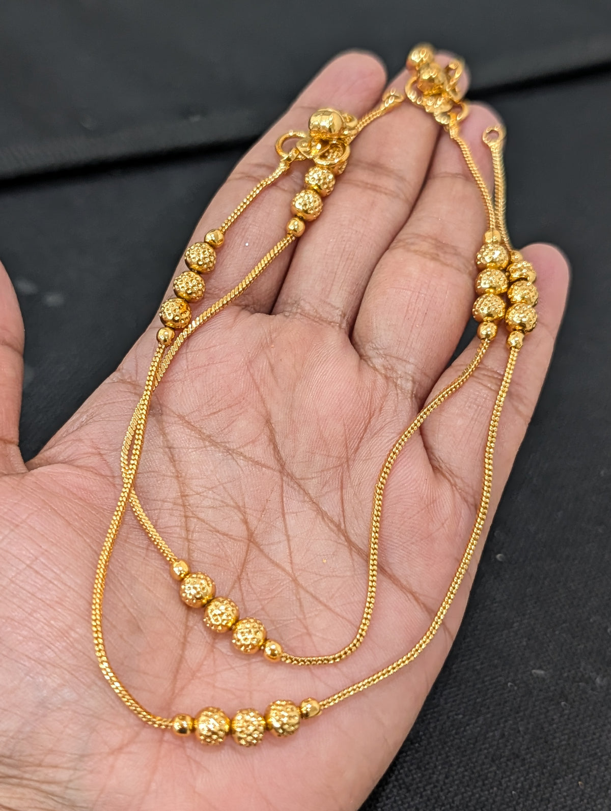 Gold plated Simple Anklets