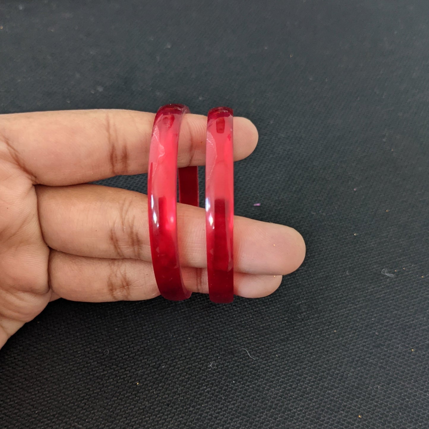 Toddler / Kids Plain Shiny Plastic Bangles