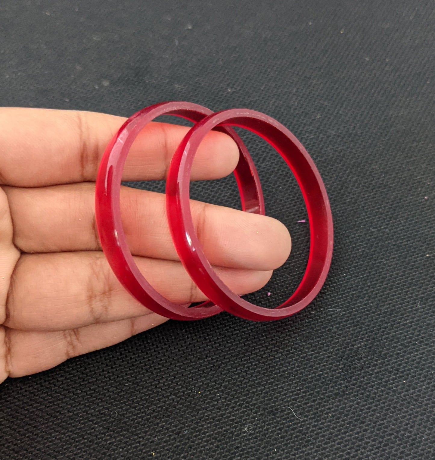 Toddler / Kids Plain Shiny Plastic Bangles