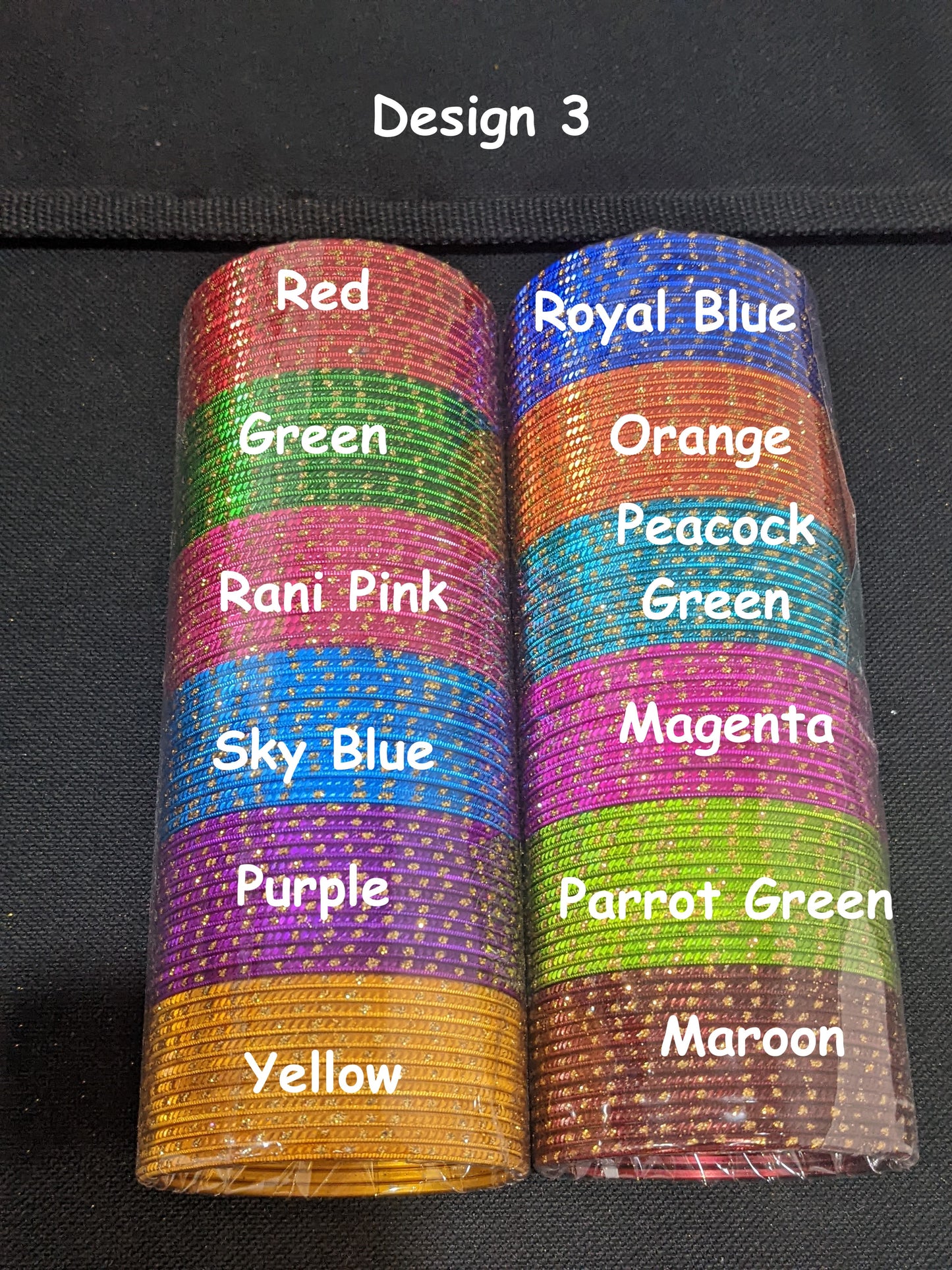 2x10 Bangles / Big size bangles / Colorful Thin Metal Bangles - 1 dozen