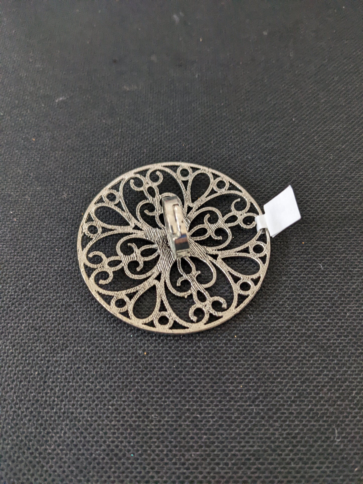XXL Size Oxidized flower Round Adjustable Finger ring - Simpliful