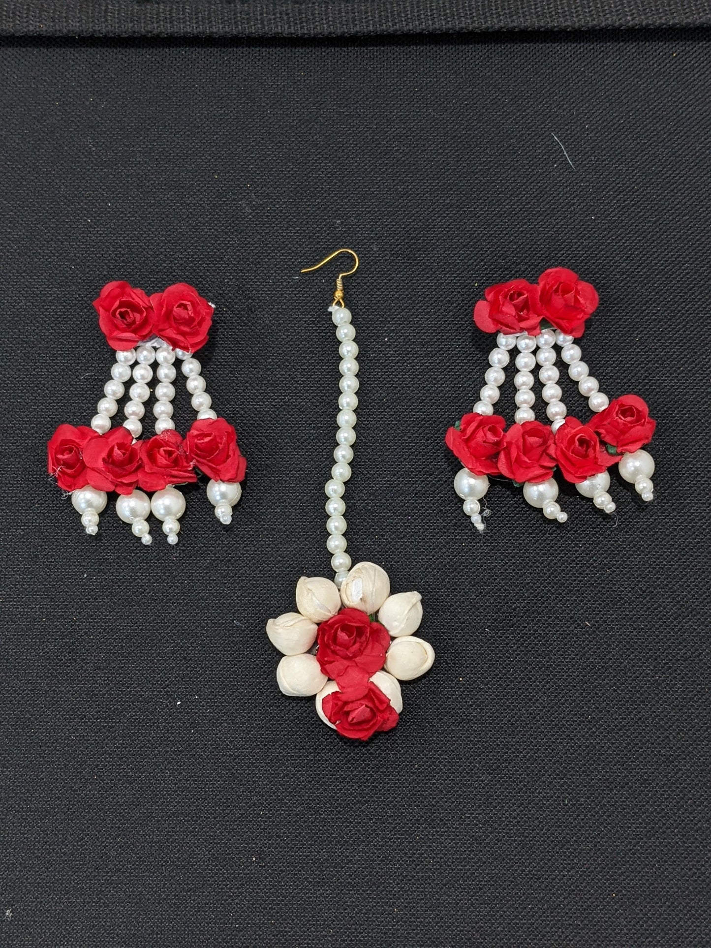 Artificial flower Long Necklace Combo set