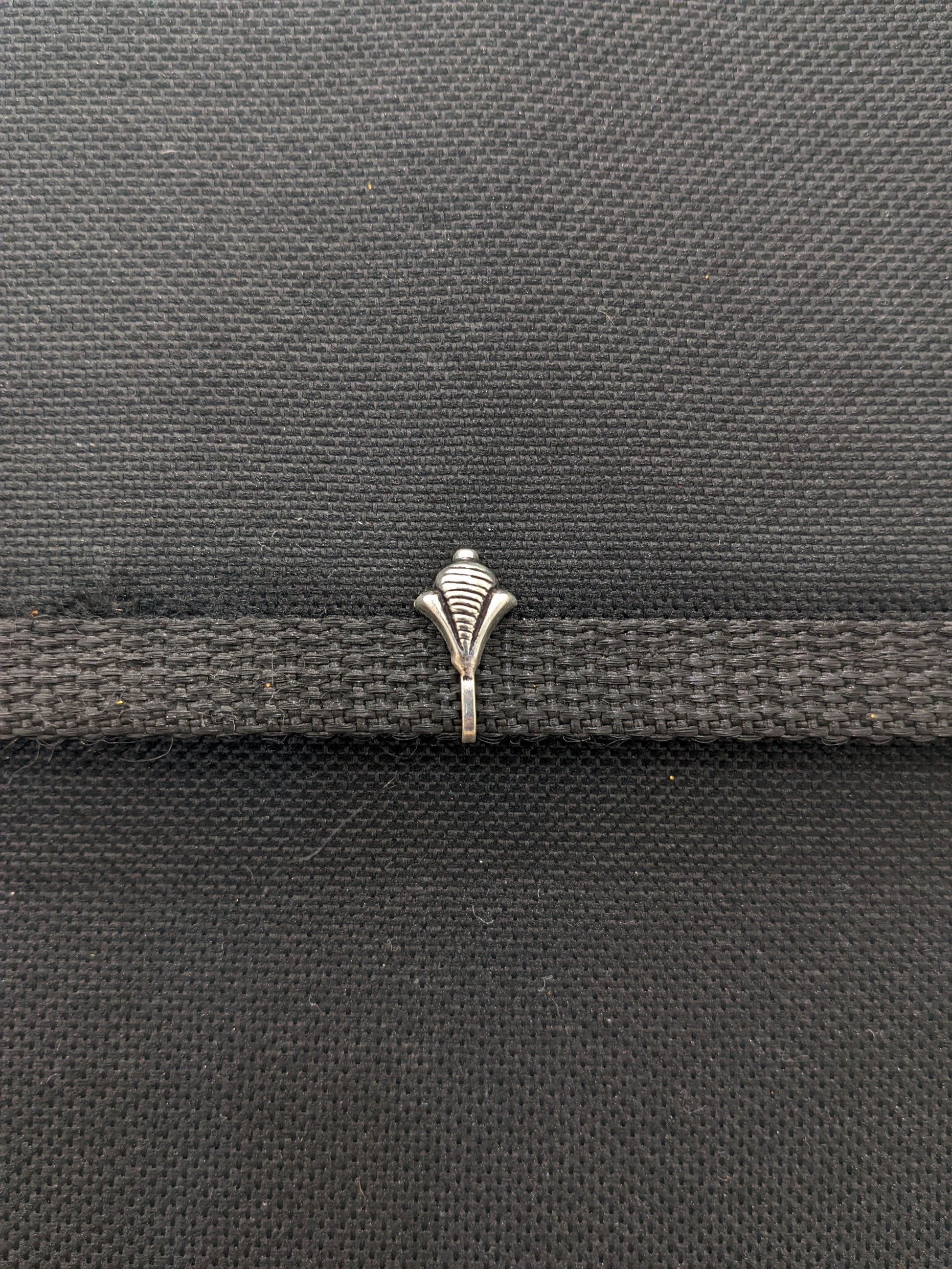 Oxidized silver clip on Nose Pin - Simpliful