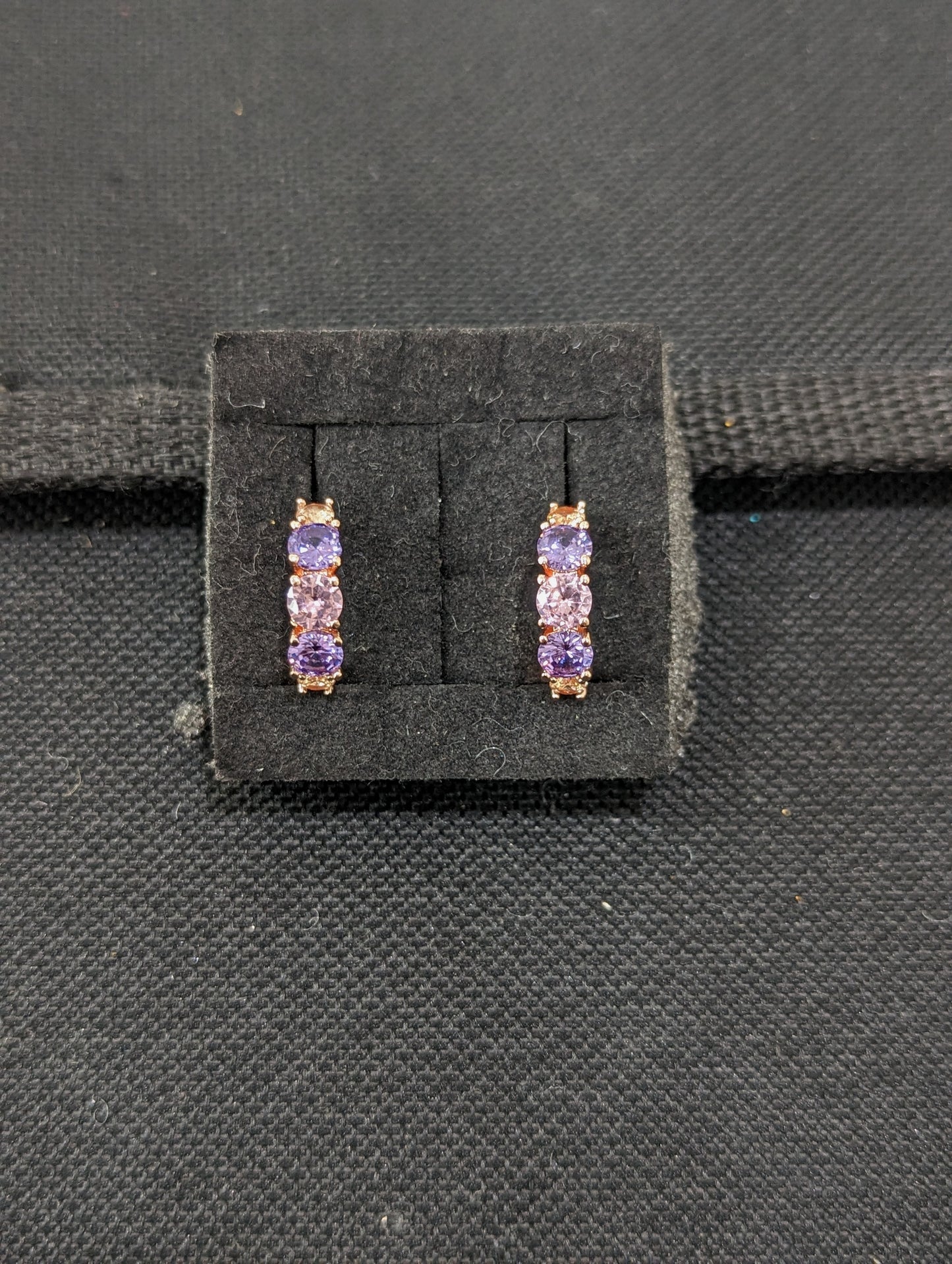 White gold plated small hoop earrings