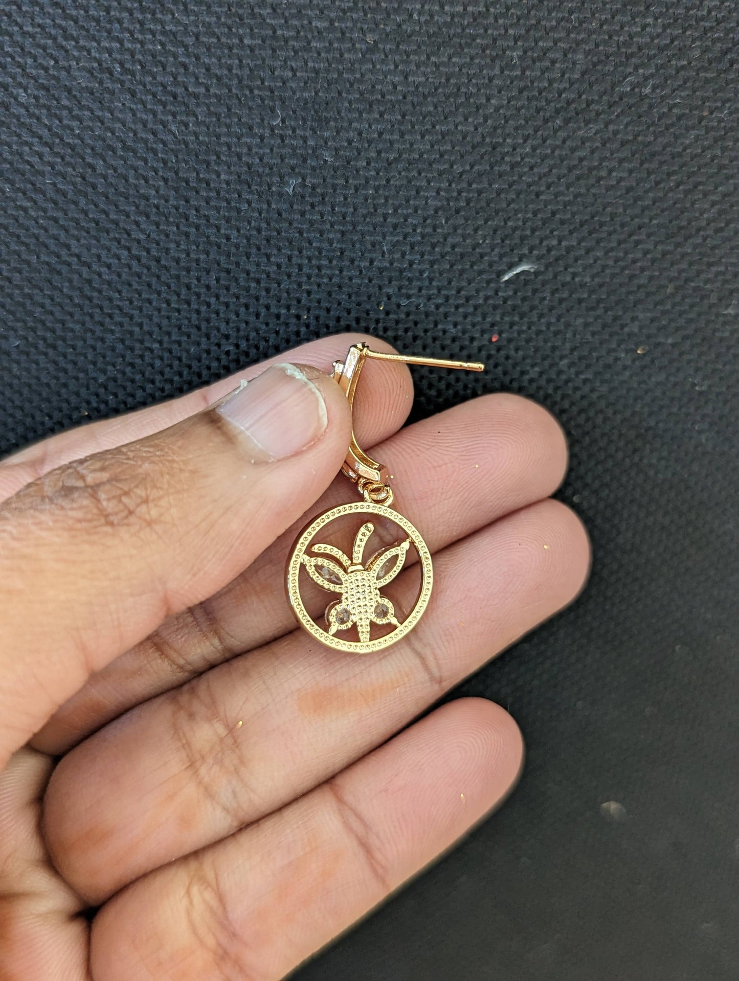 Butterfly CZ earrings