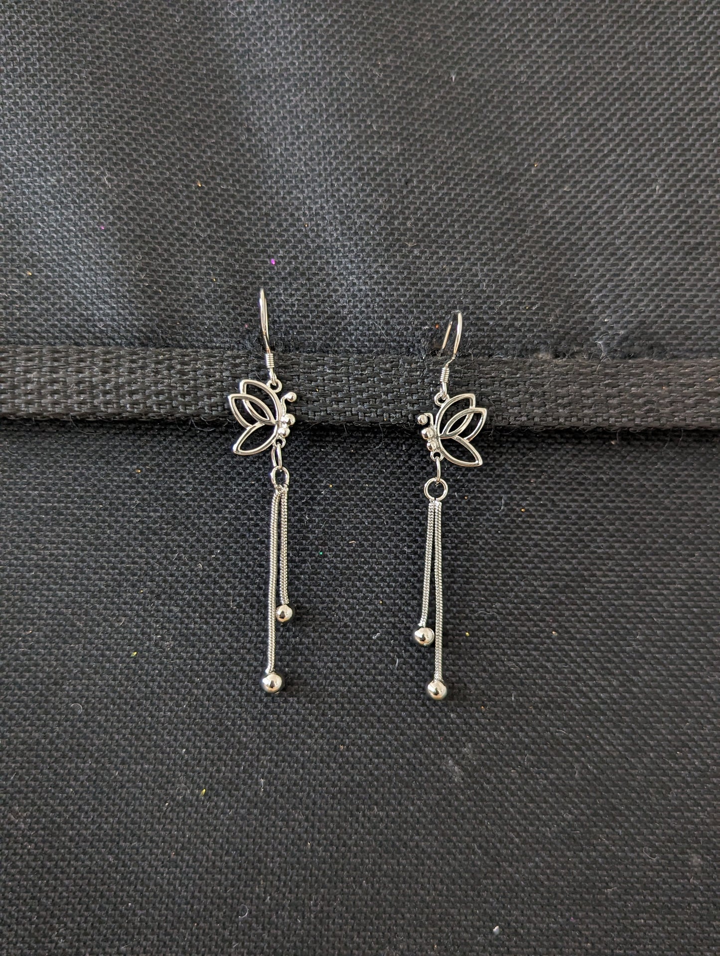 Butterfly design Hook drop earrings