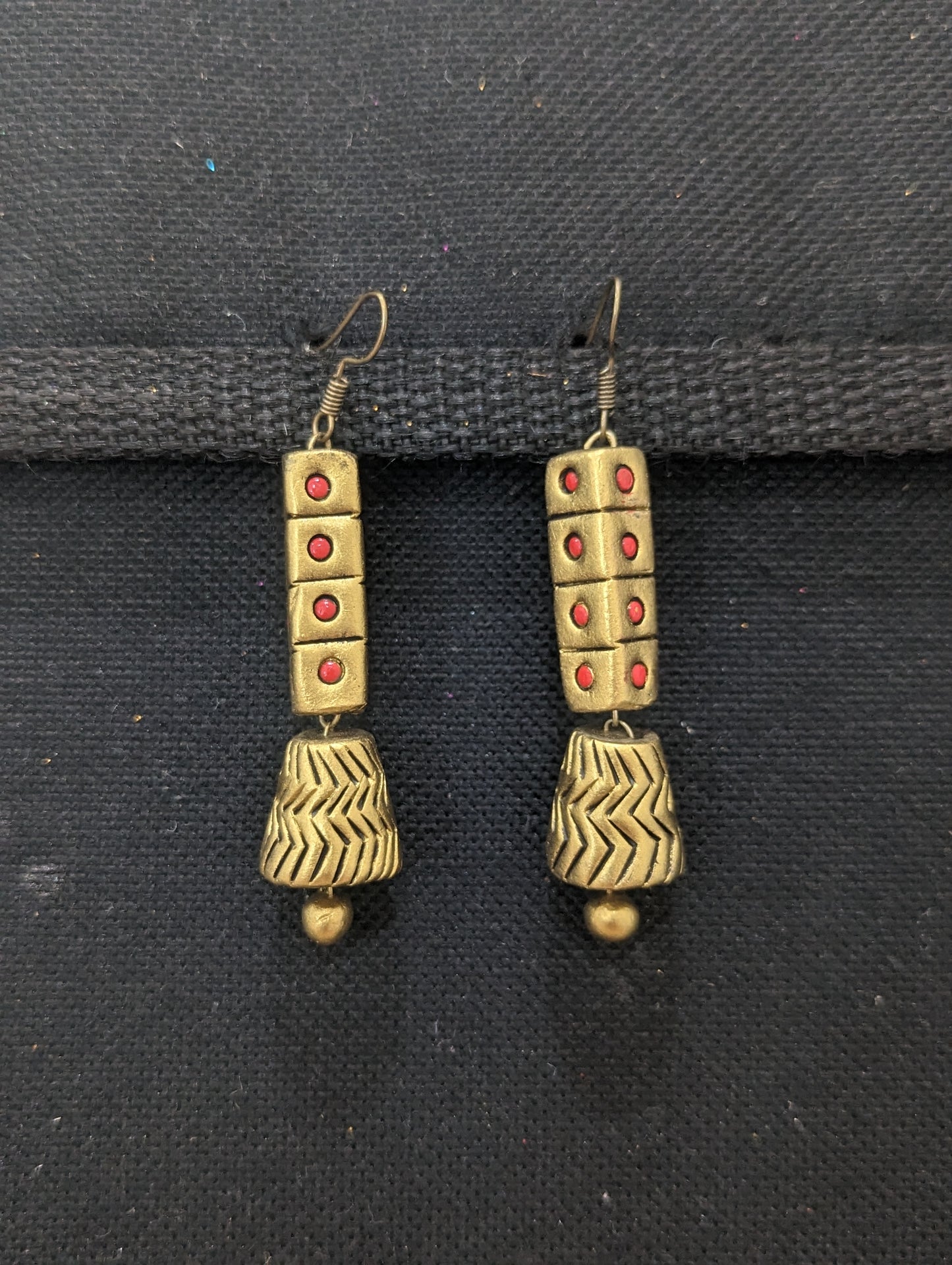 Terracotta Western wear Dangle Earrings