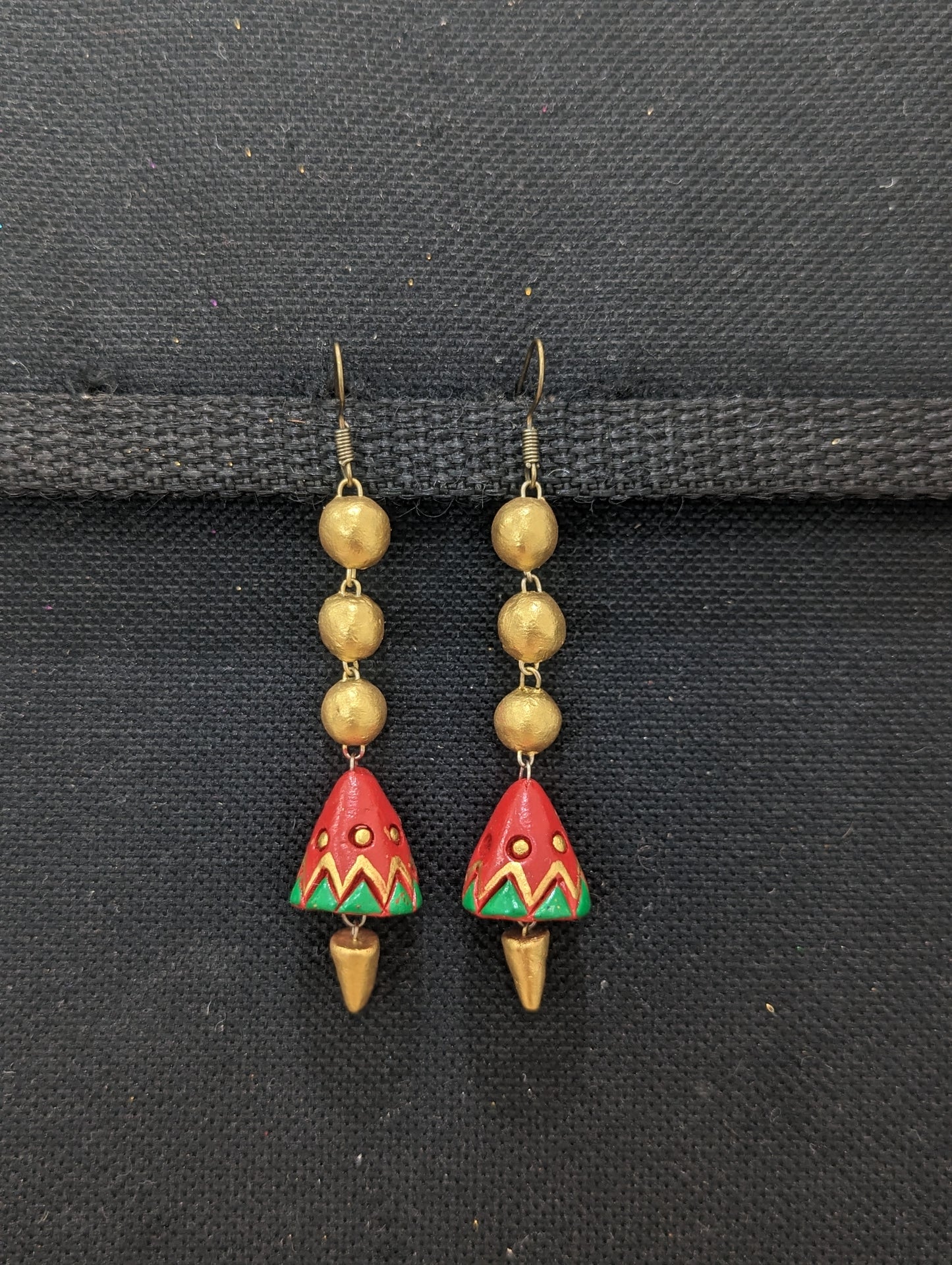 Terracotta Western wear Dangle Earrings