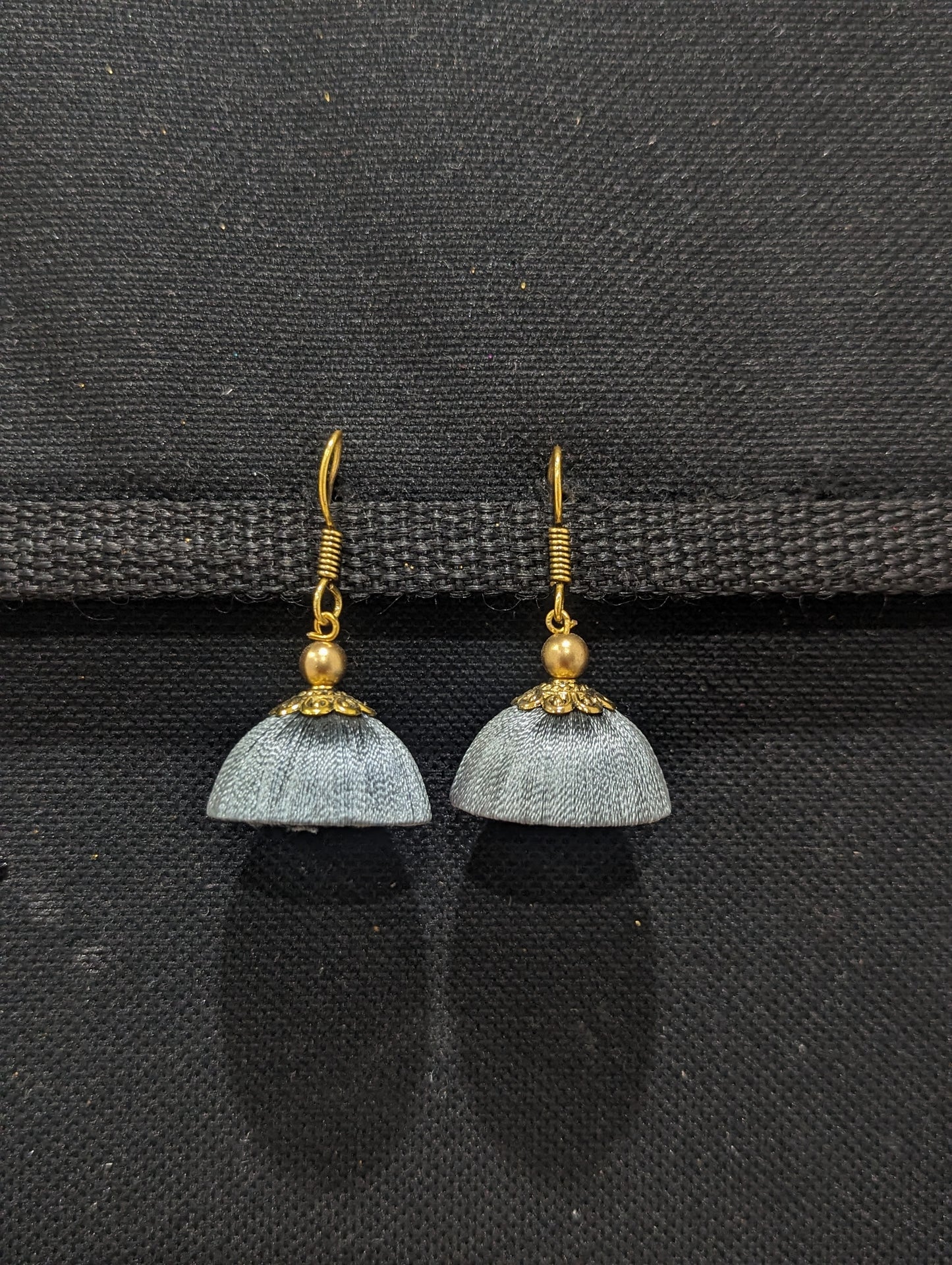 Silk Thread Medium Hook Drop Jhumka Earring - Simpliful