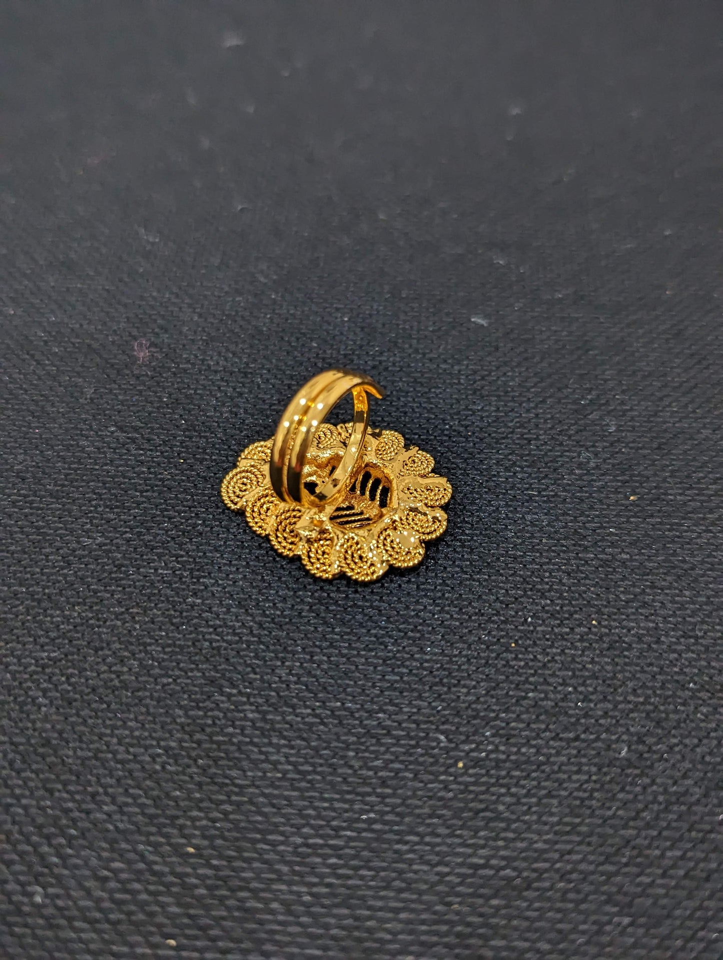 Mango design Gold plated adjustable Finger rings