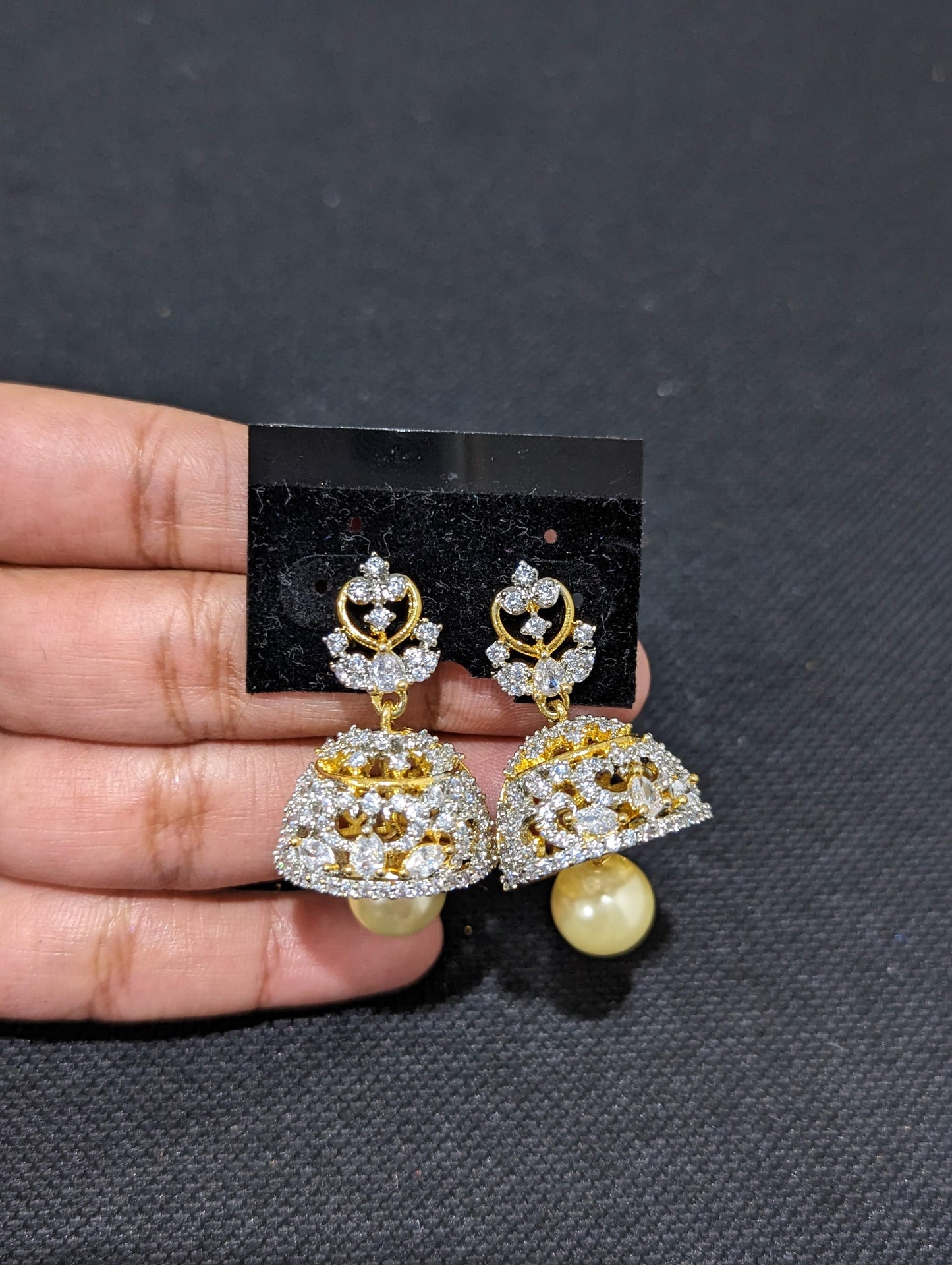 One gram gold plated Statement Choker Set - Design 5