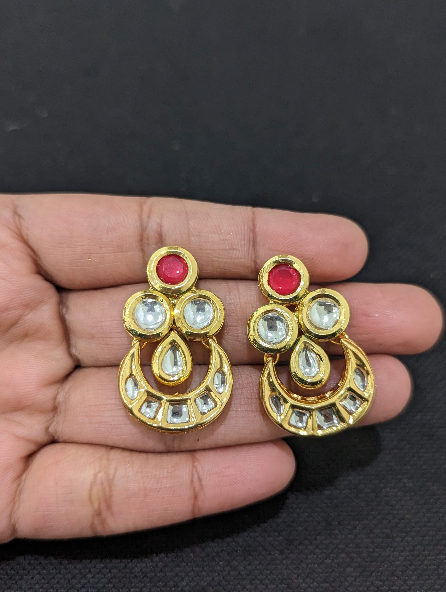 Kundan Choker Necklace and Chandbali Earrings set