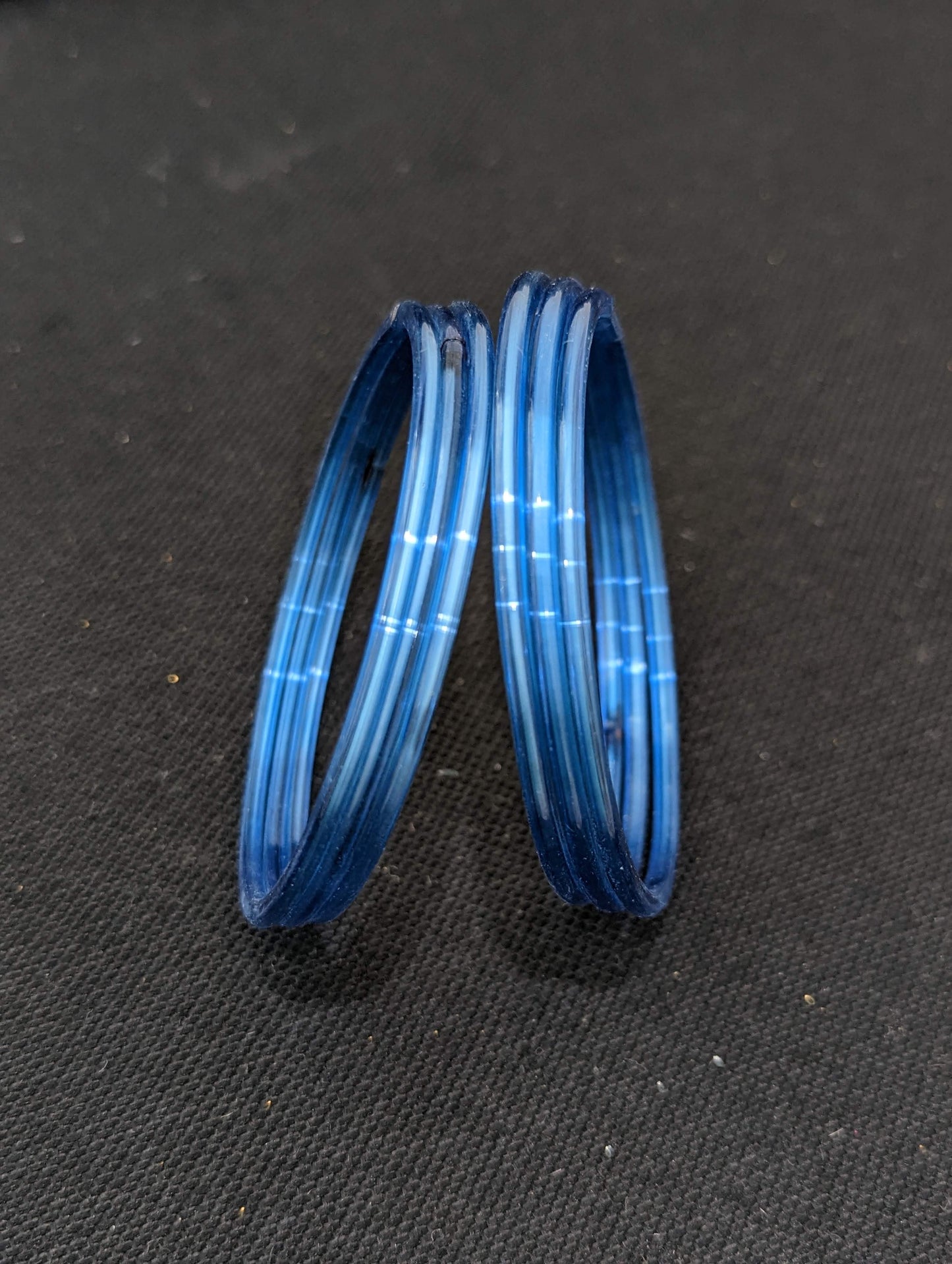 Plain Glass Bangles - Set of 6 bangles / Half dozen bangles - 2x8