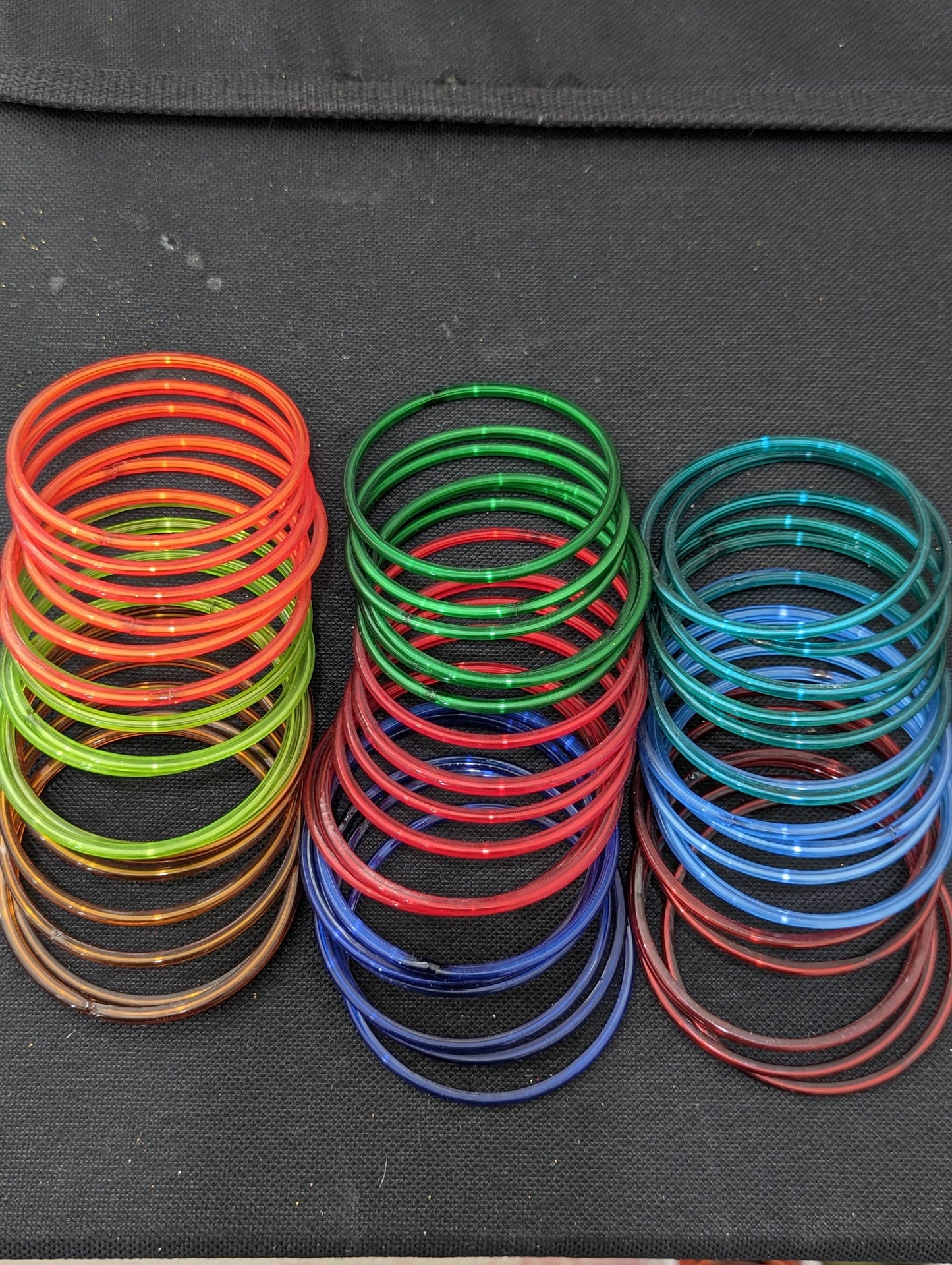 Plain Glass Bangles - Set of 6 bangles / Half dozen bangles - 2x8
