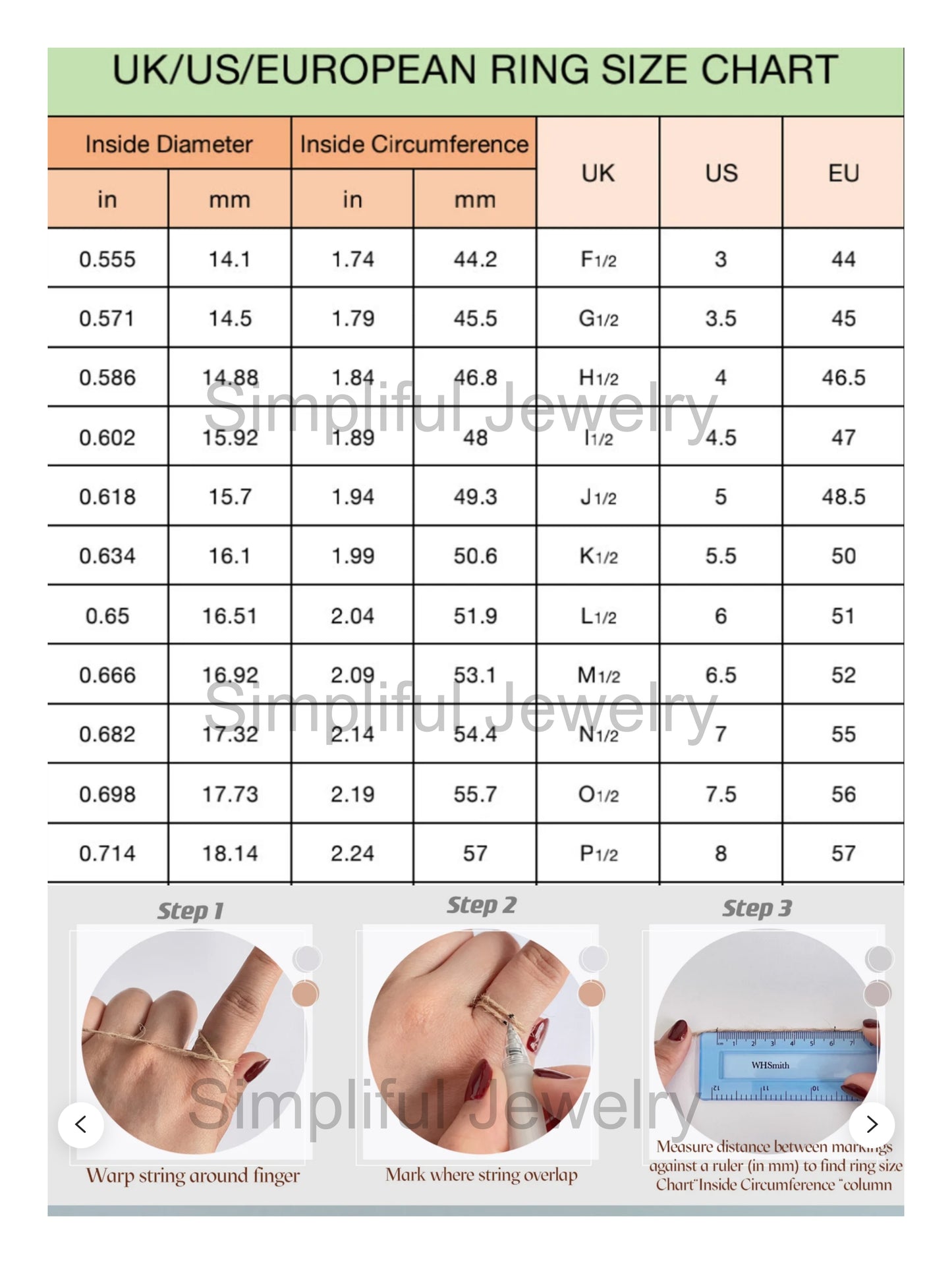 White Gold plated 3 flower CZ Finger ring