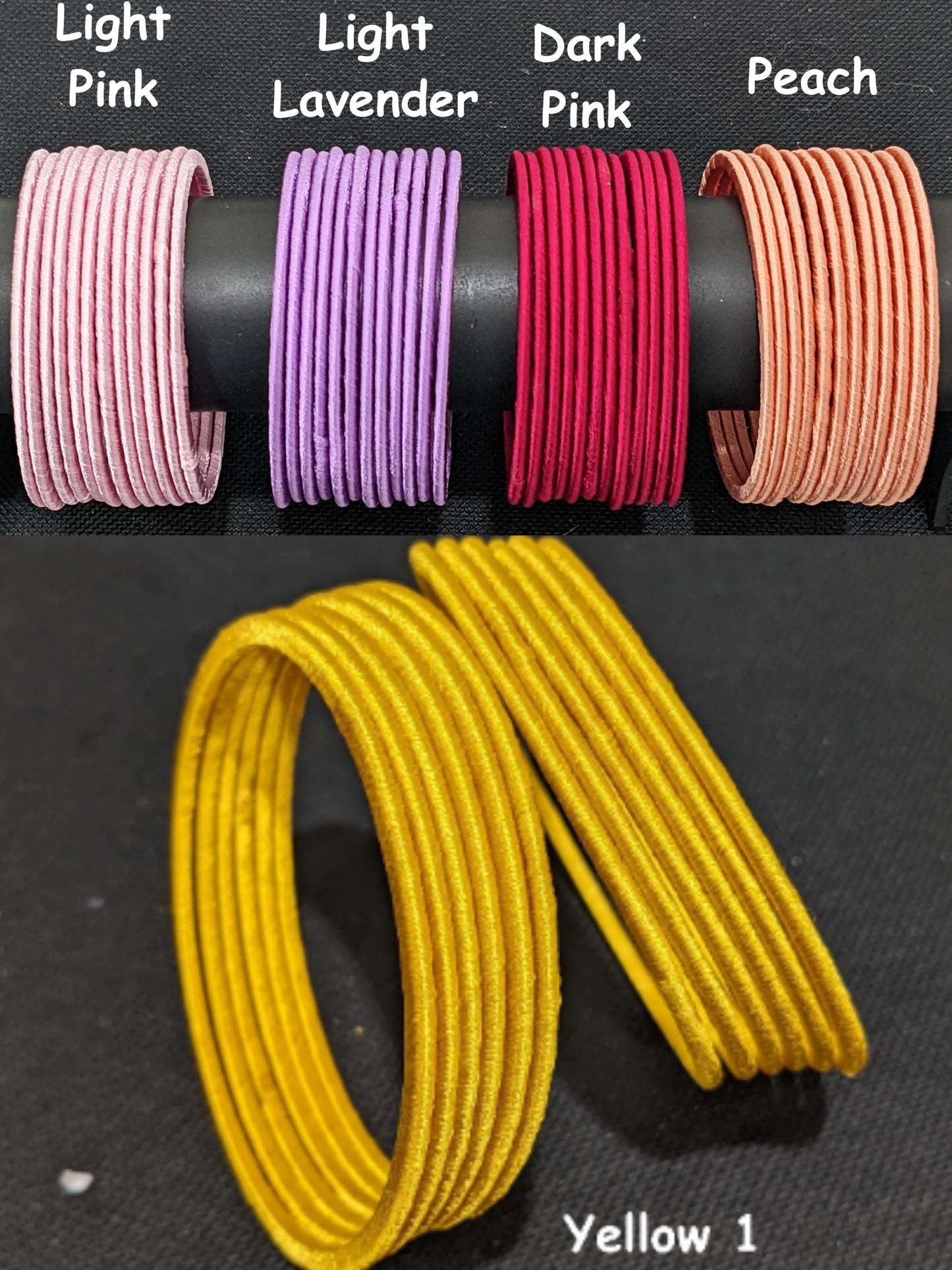 Plain Silk Thread Bangles - 1 dozen